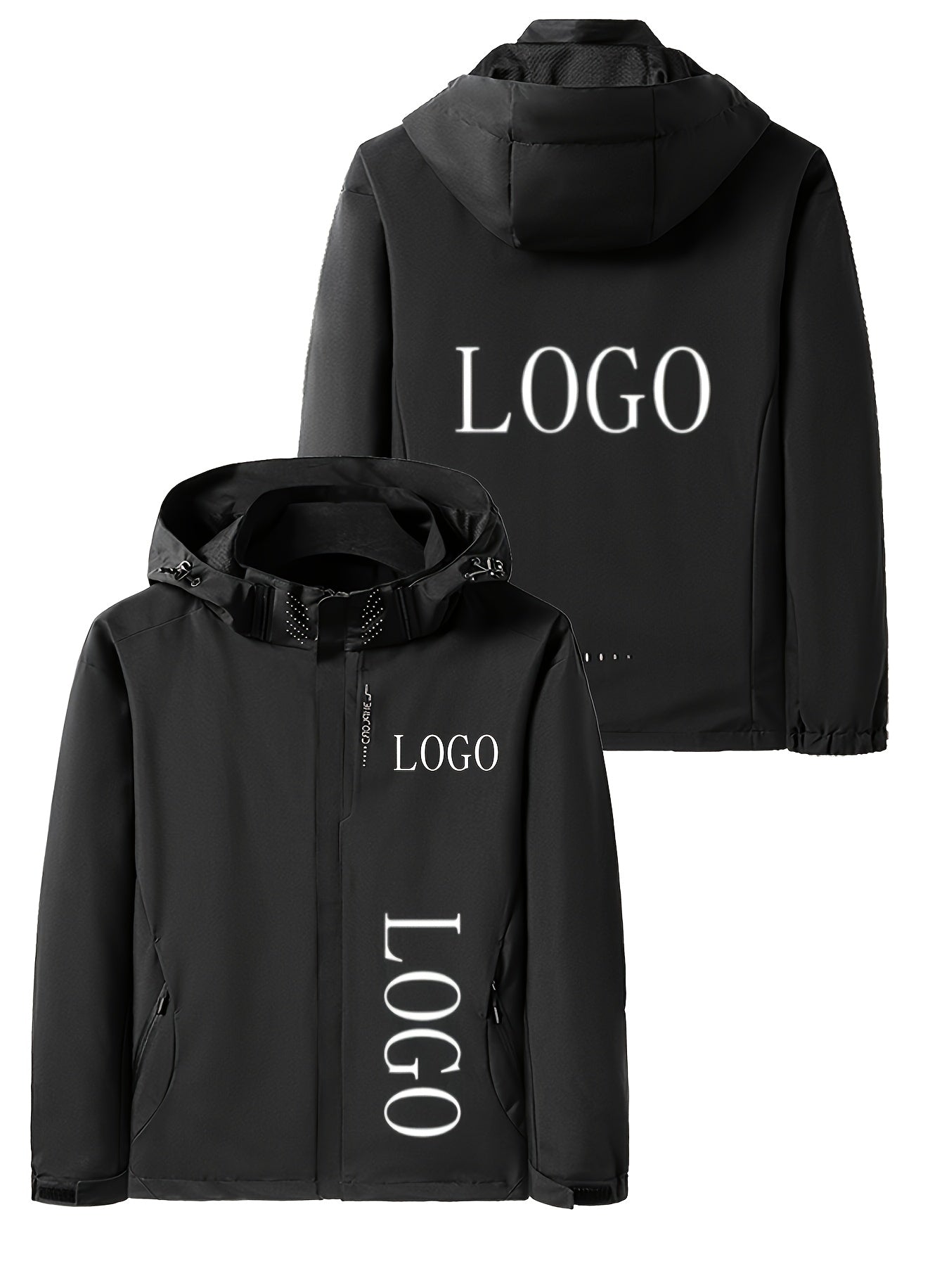 Blouson à capuche logo personnalisé du S au 3XL