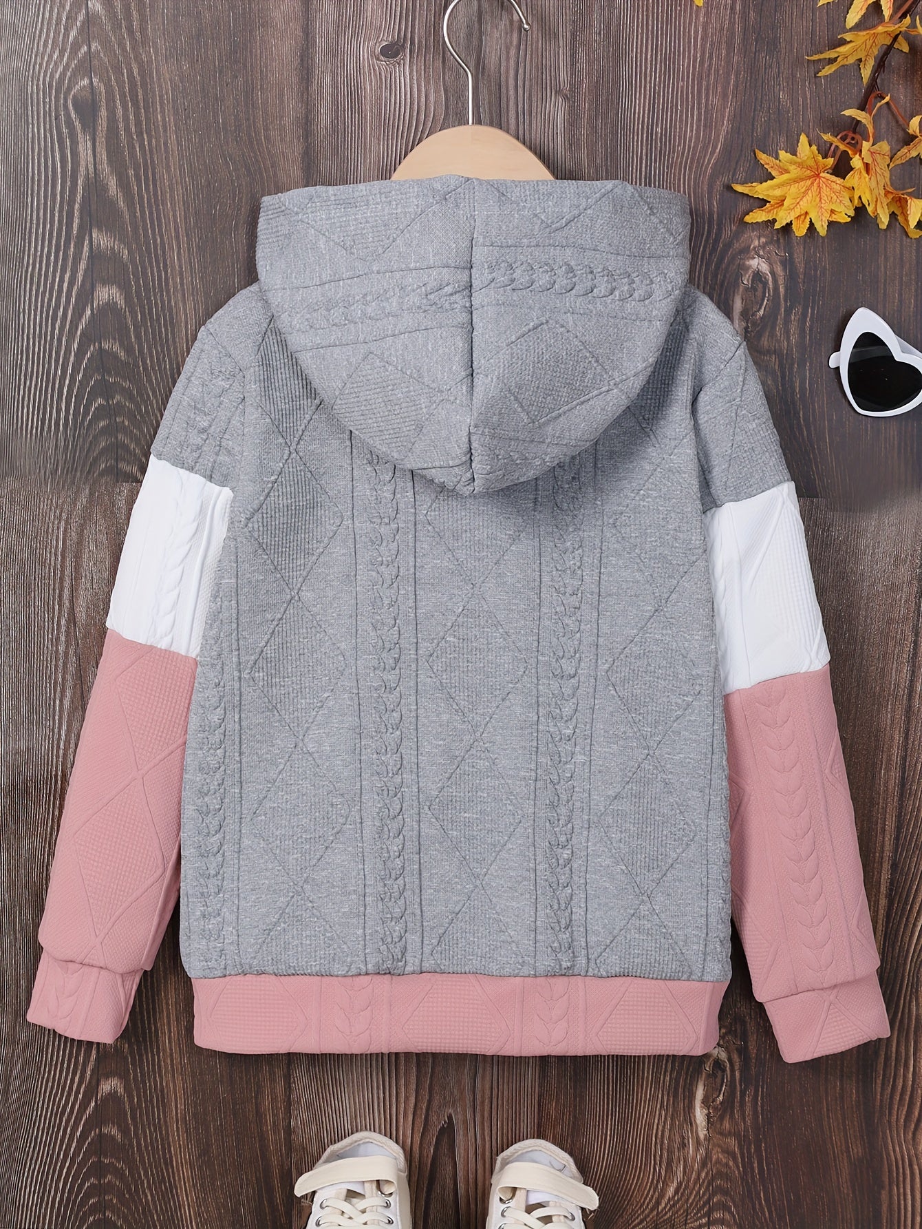 Veste en maille patchwork filles du 7 au 14 ans MAEJORKEN