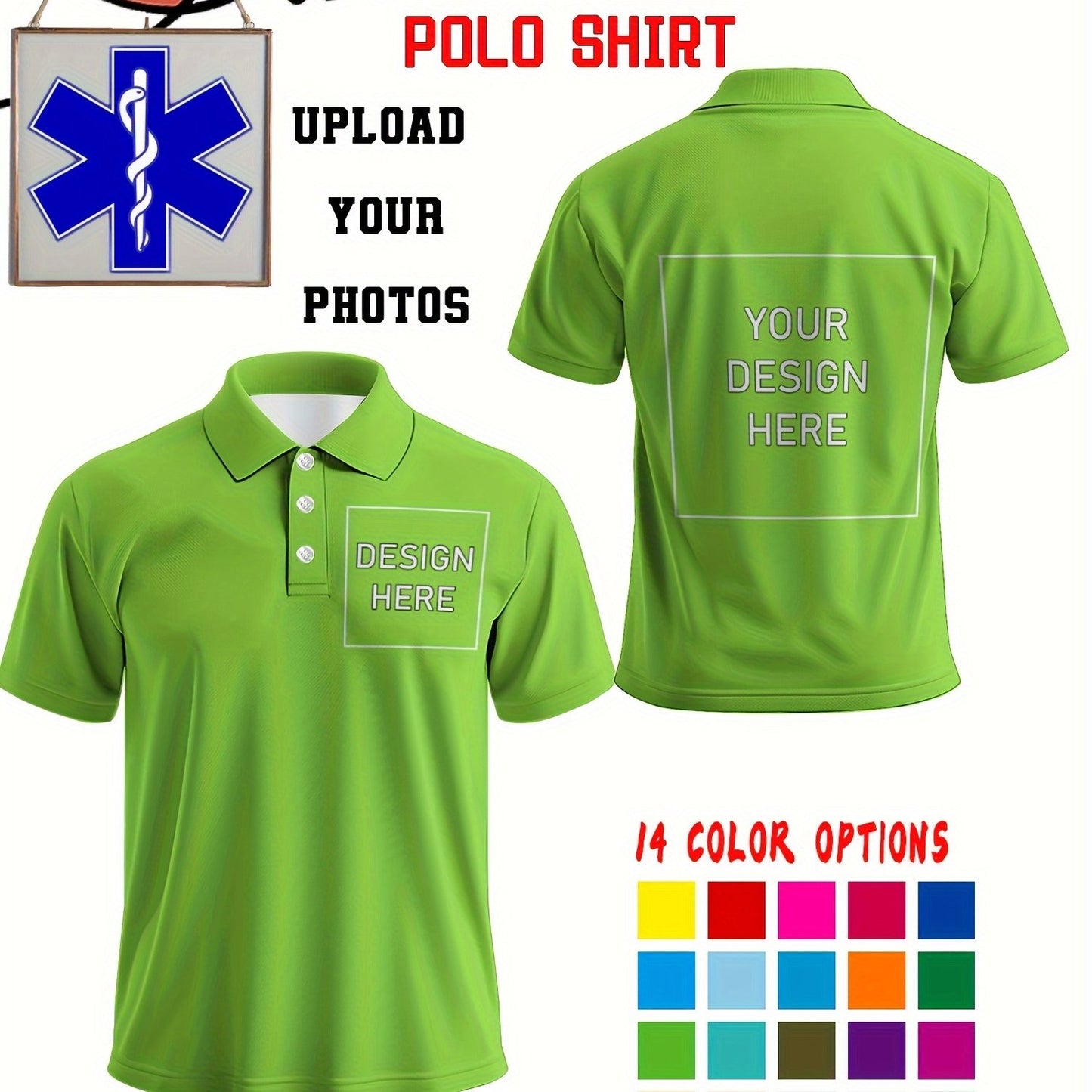 Polo uni personnalisée du S au 2XL