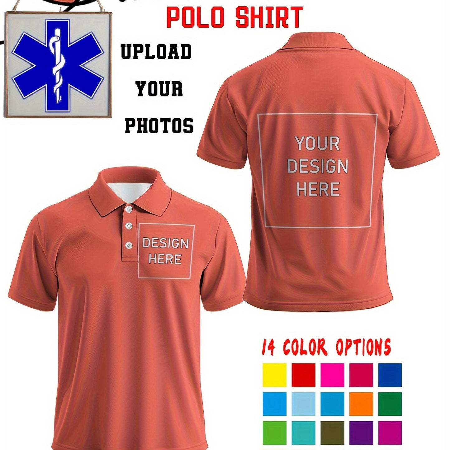 Polo uni personnalisée du S au 2XL