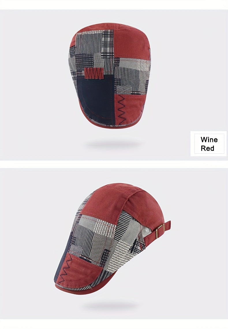 Casquette gavroche patchwork 100 % coton réglable 56-60 cm MAEJORKEN