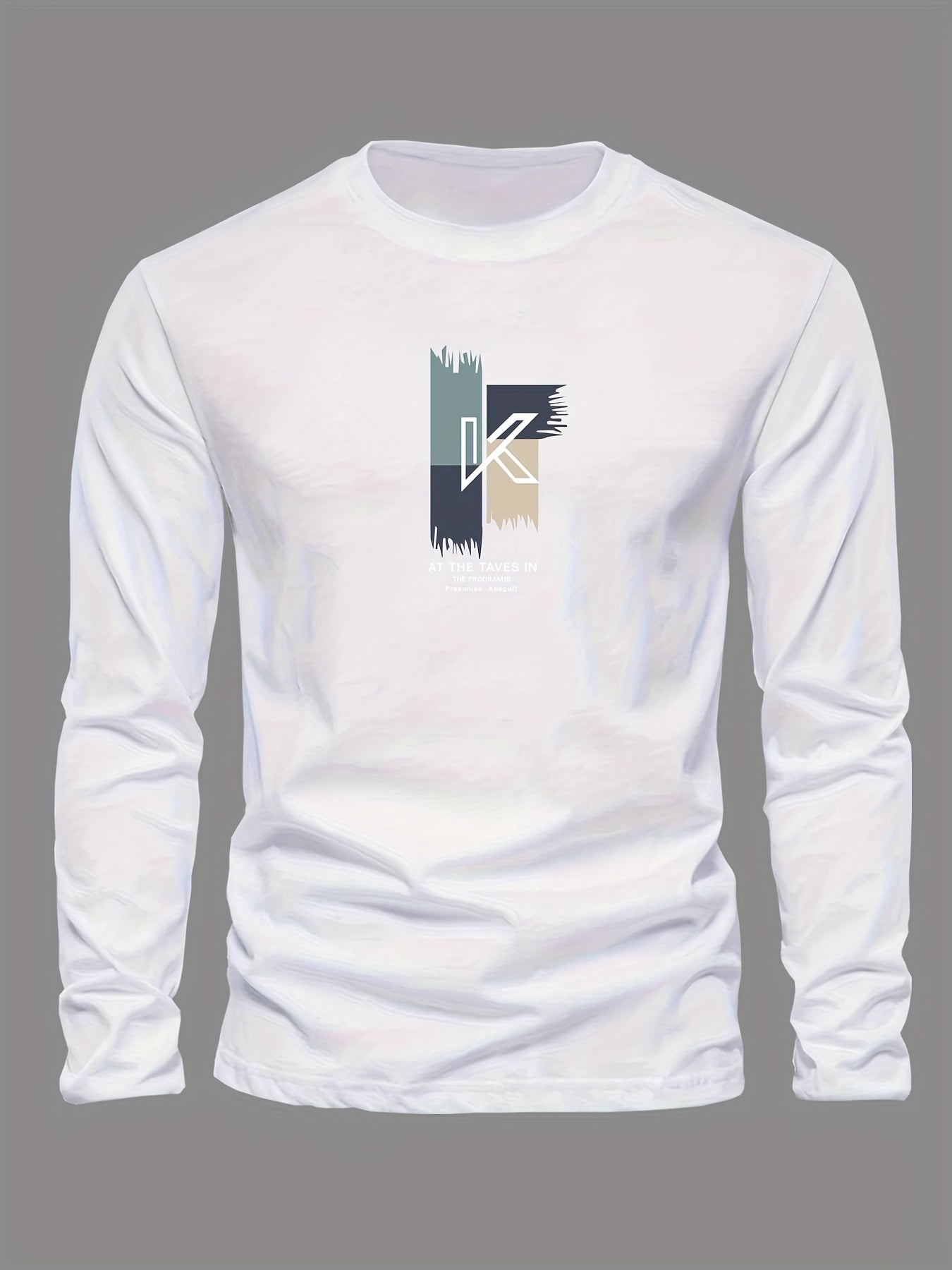 Lot de 3 t-shirts à manches longues 100% coton col rond du XS au 2XL