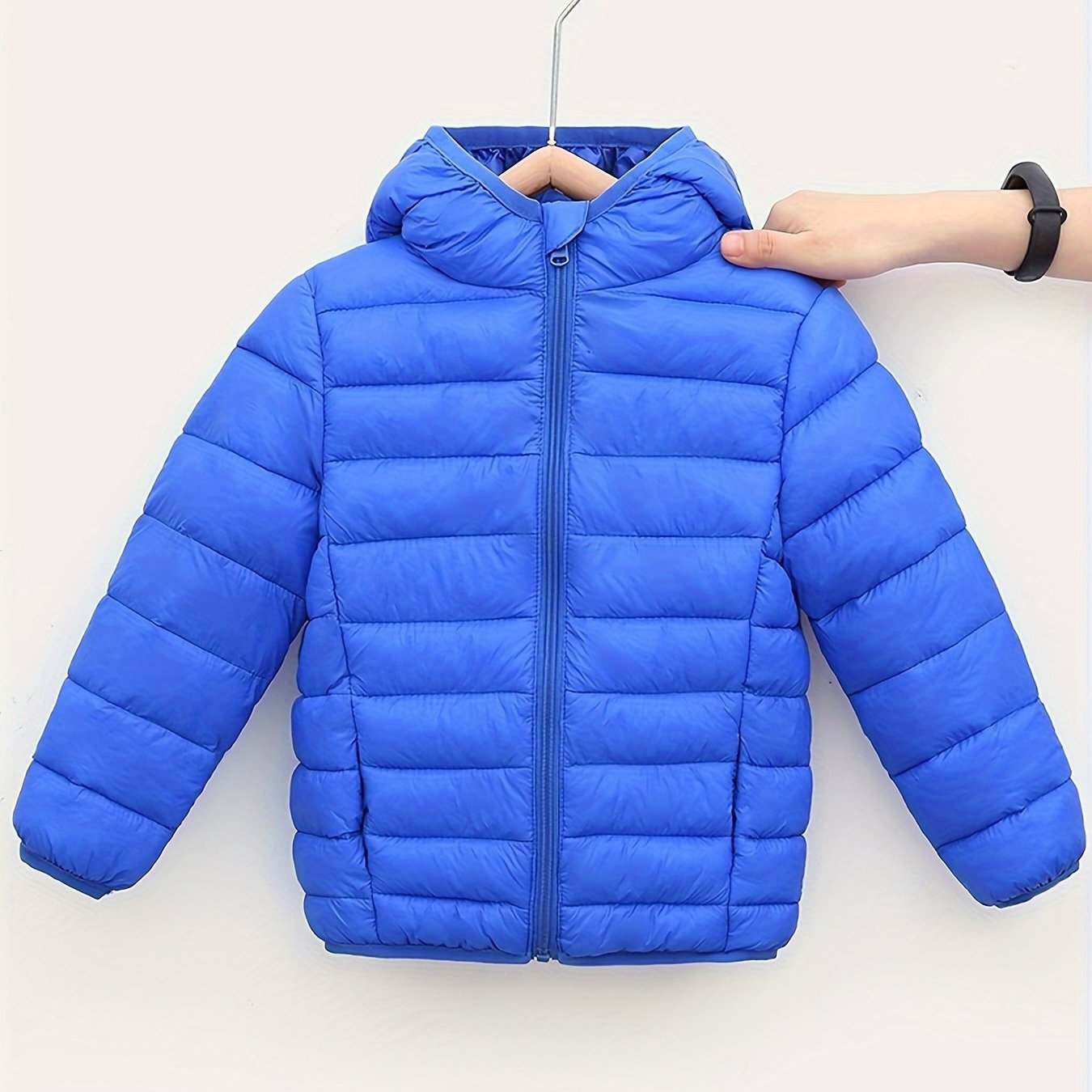 Blouson de couleur unie rembourré pour bébé garçons et filles du 1 ans au 12 ans MAEJORKEN