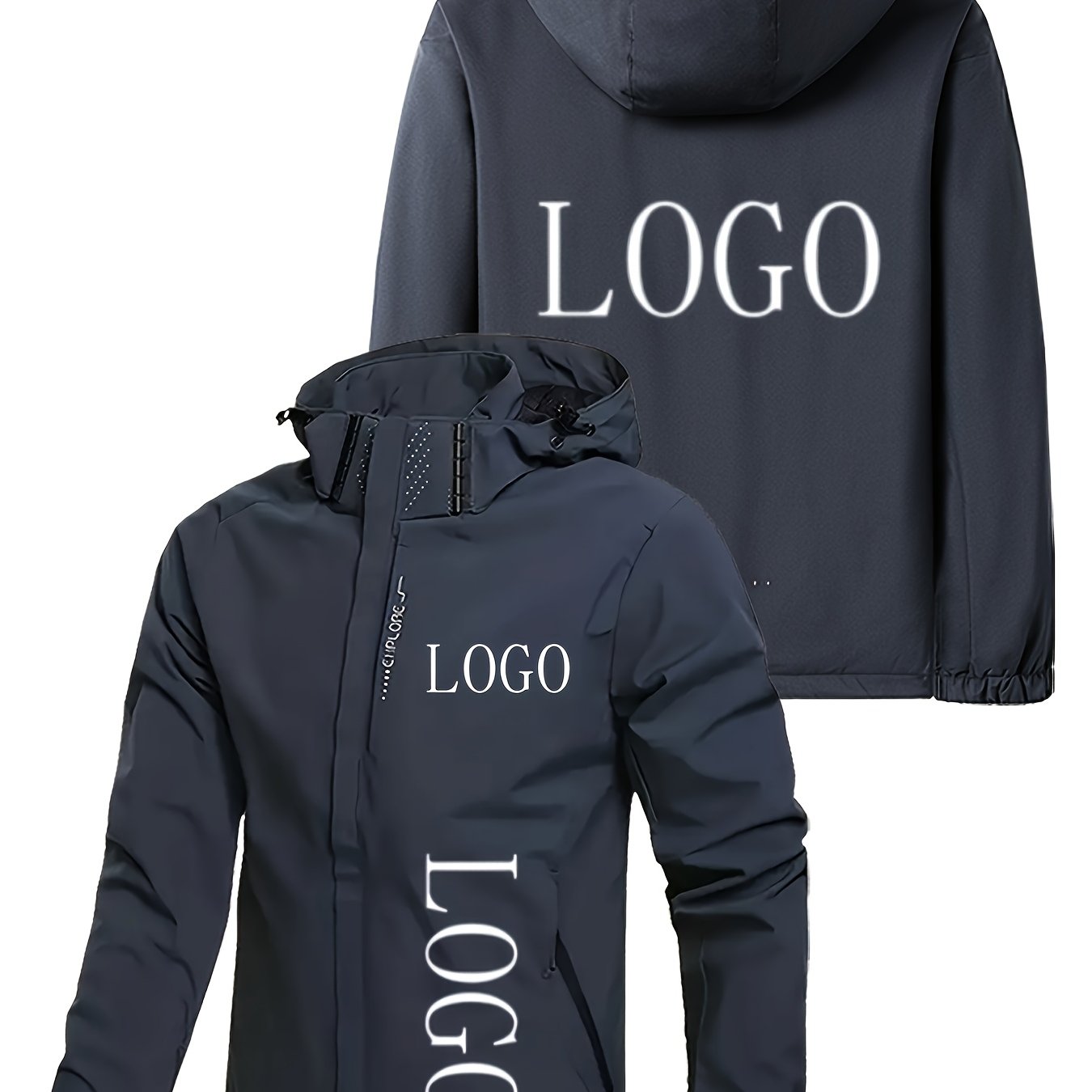 Blouson à capuche logo personnalisé du S au 3XL