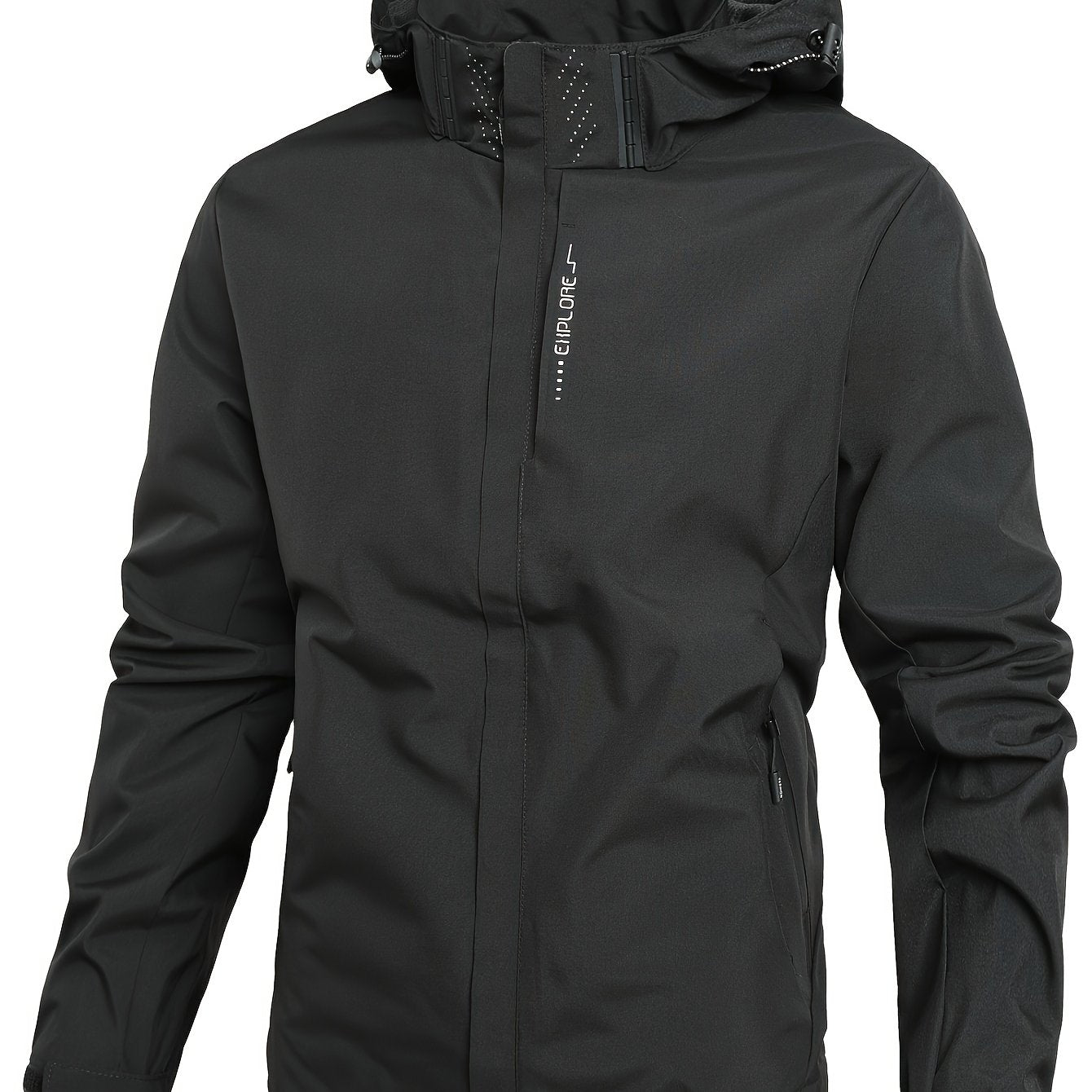 Veste coupe-vent à capuche amovible du S au 3XL