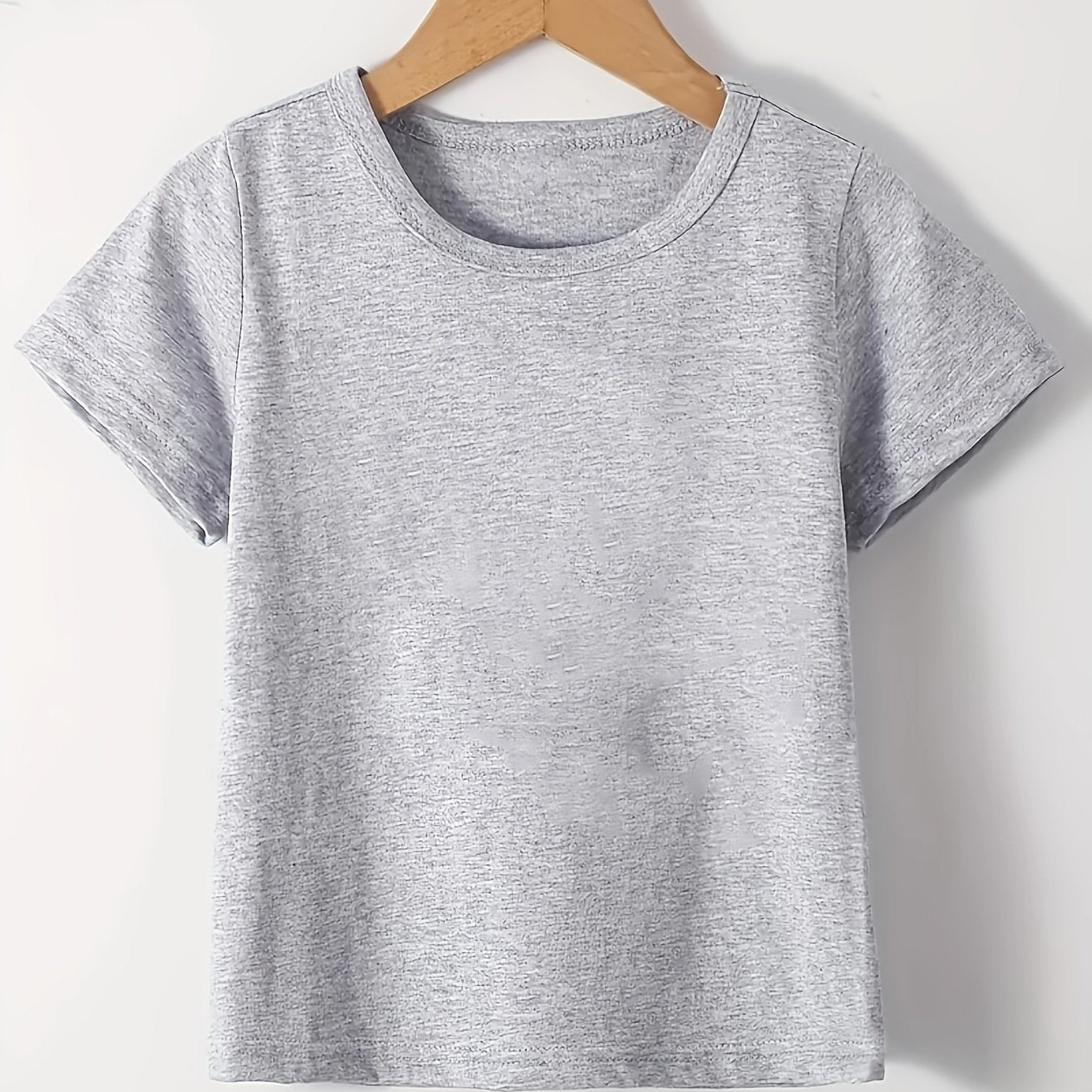 T-shirt uni fille du 1 an au 8 ans