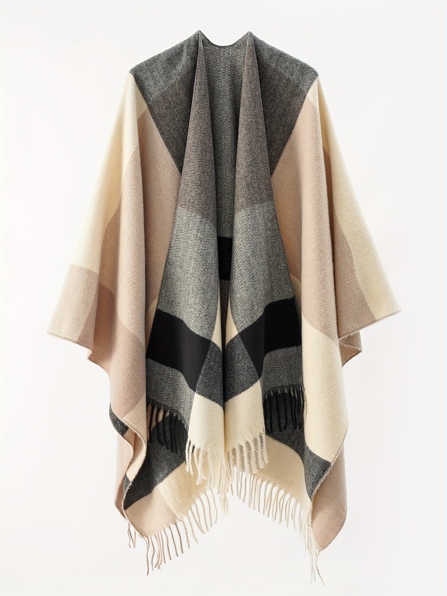 Pull cape châle cardigan ouvert sur le devant taille unique MAEJORKEN