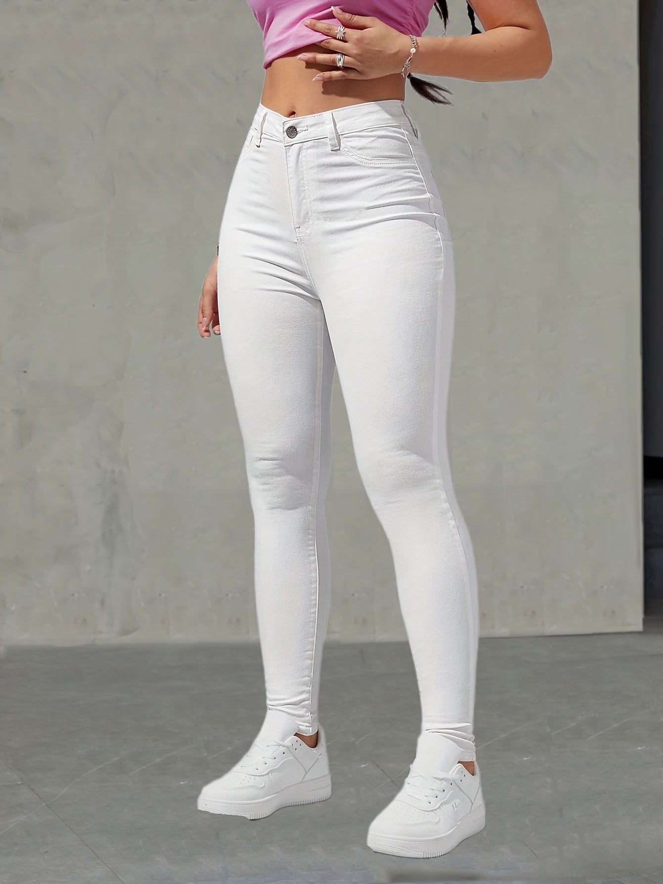 Jeans skinny extensibles taille haute pour femmes du XS au 2XL
