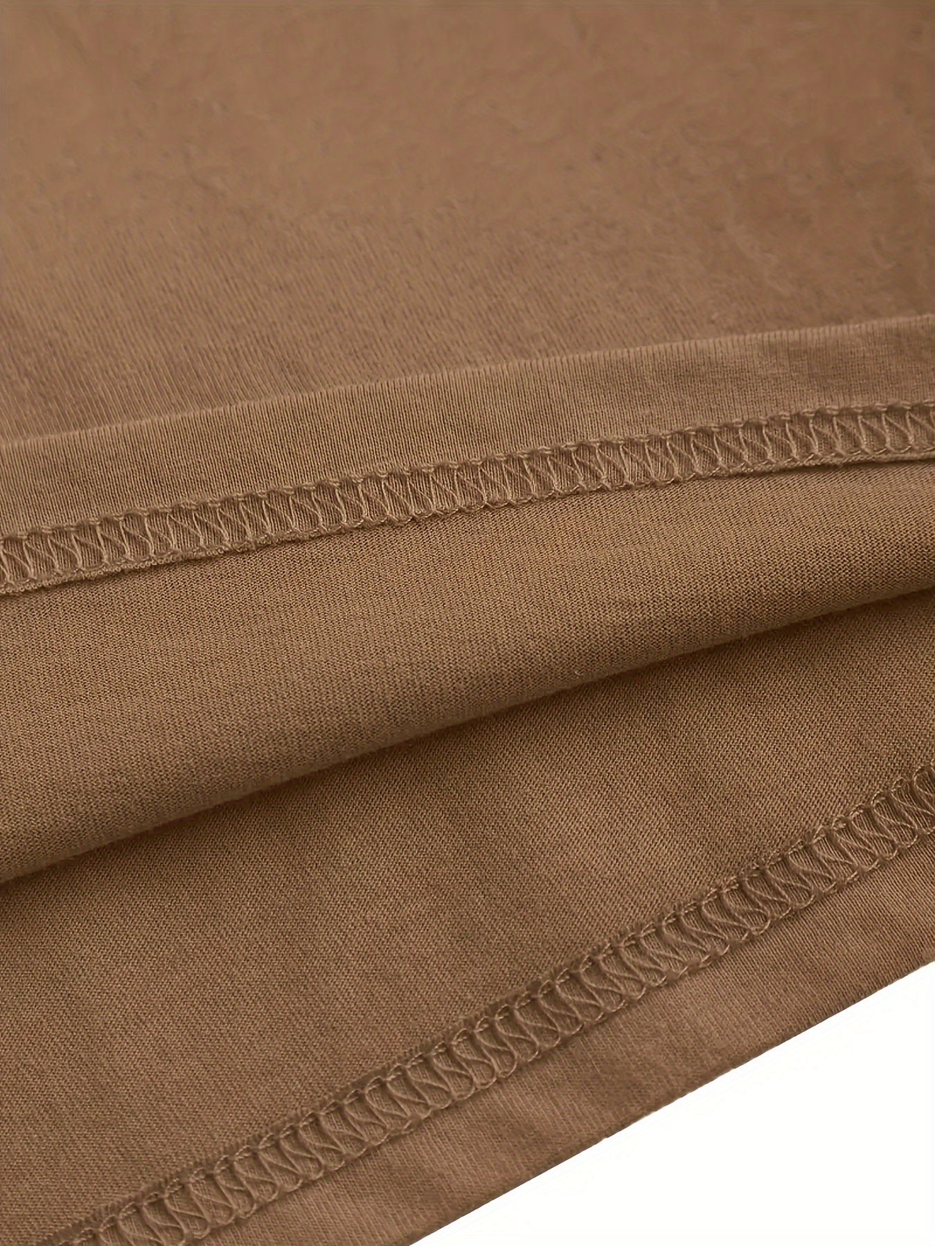 Lot de 3 t-shirts marron à col rond du S au 2XL MAEJORKEN