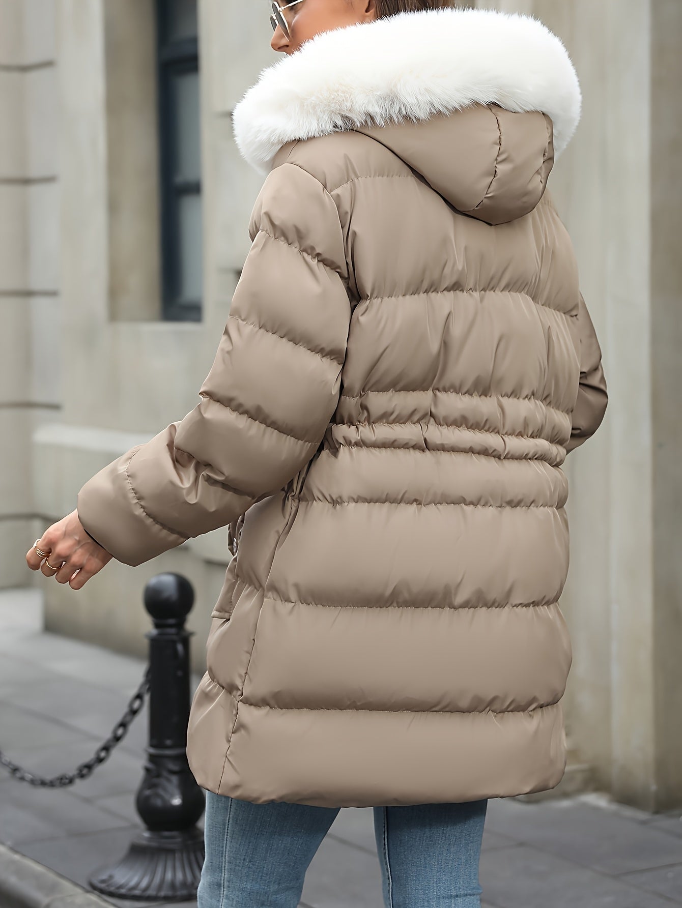 Blouson chaud à la mode grande taille femmes du XL au 5XL