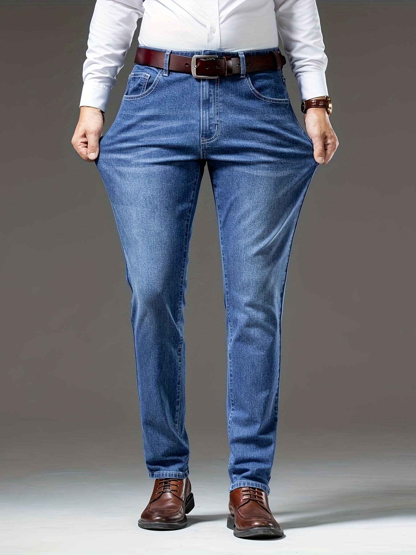 Jeans léger bleu royal du S au 3XL