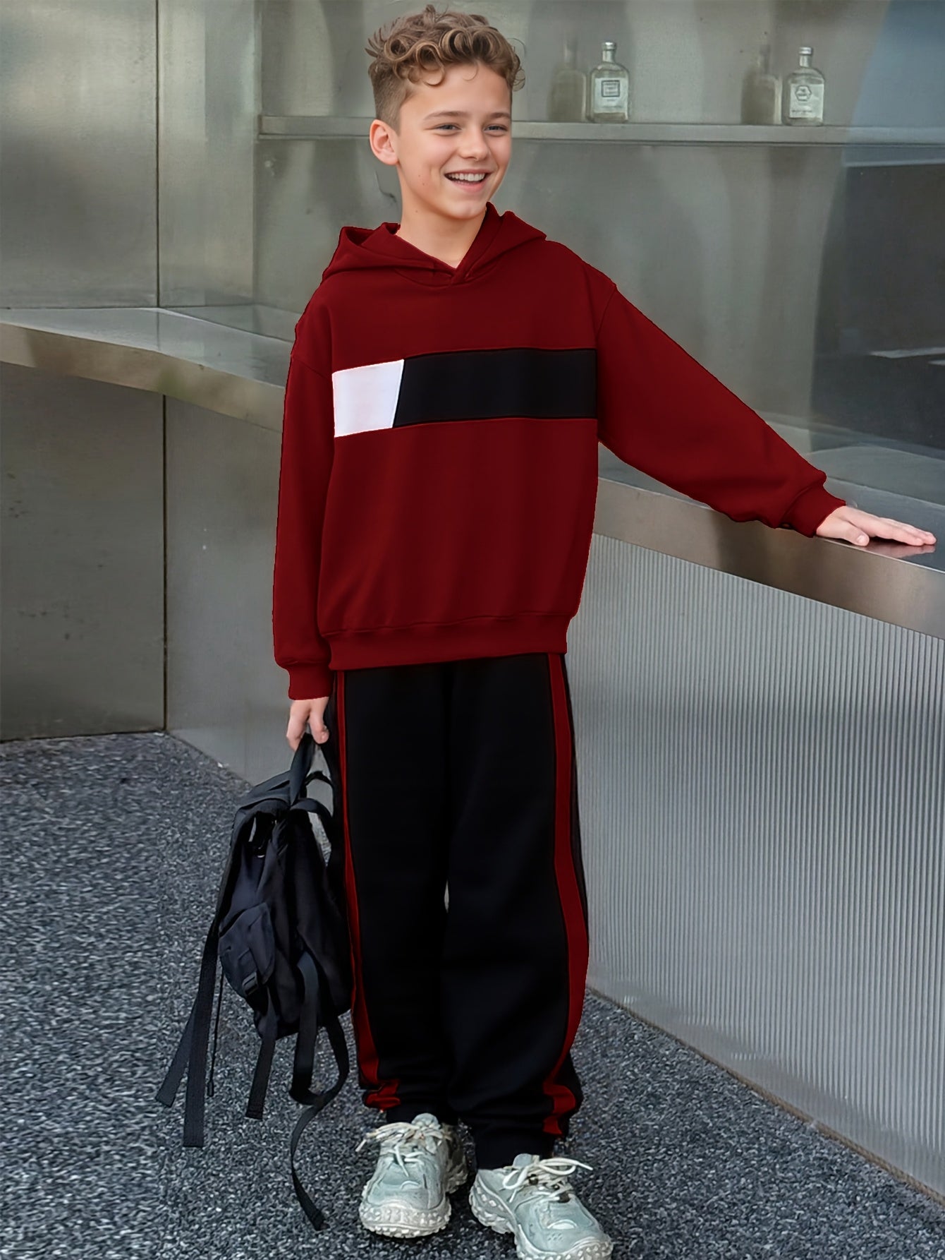 Ensemble 2 pièces sweat à capuche et pantalon de survêtement garçons du 8 au 14 ans MAEJORKEN