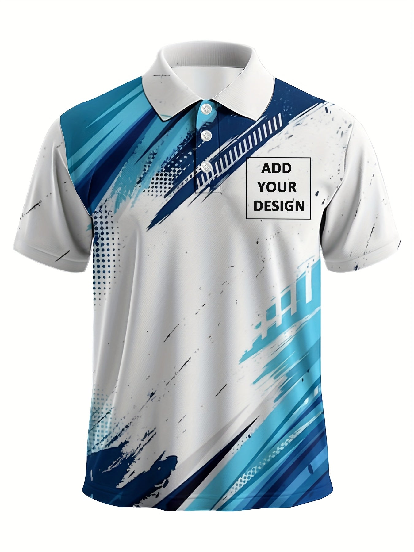 Polo grande taille logo/texte/image personnalisés du 3XL au 8XL
