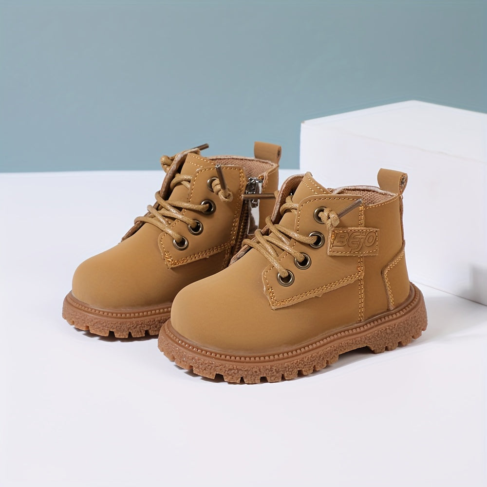 Bottes à la mode avec fermeture éclair latérale pour bébé garçons du 16 au 25 MAEJORKEN