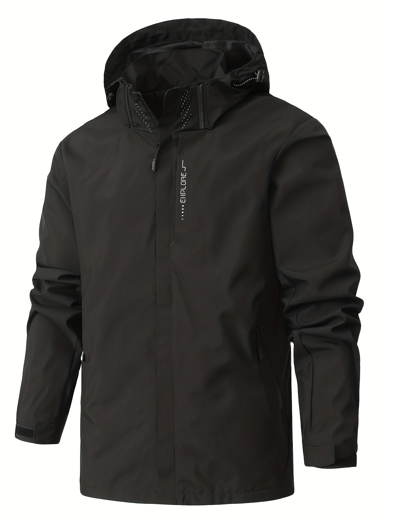 Veste coupe-vent à capuche amovible du S au 3XL