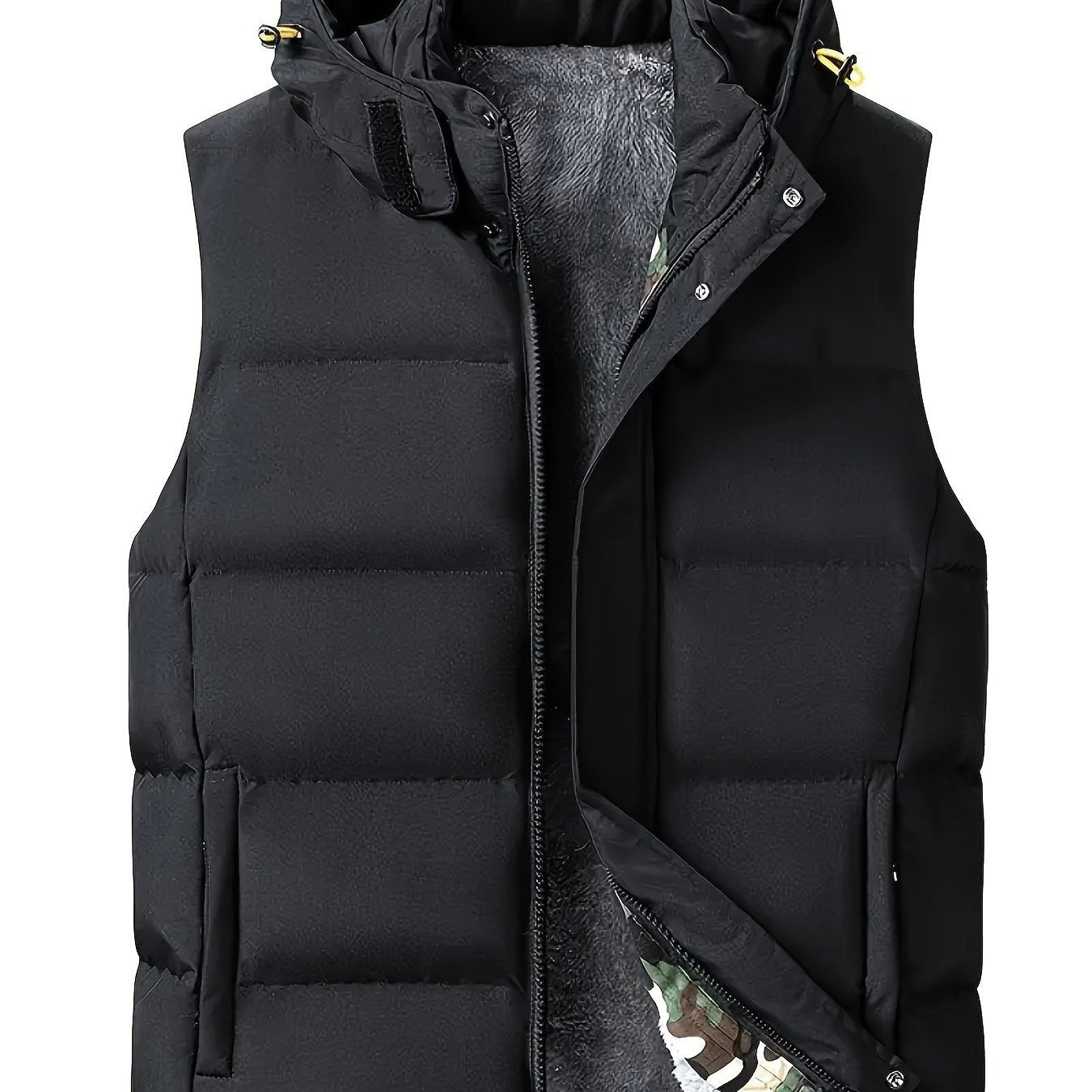 Gilet sans manches à capuche doublé polaire du S au 3XL MAEJORKEN