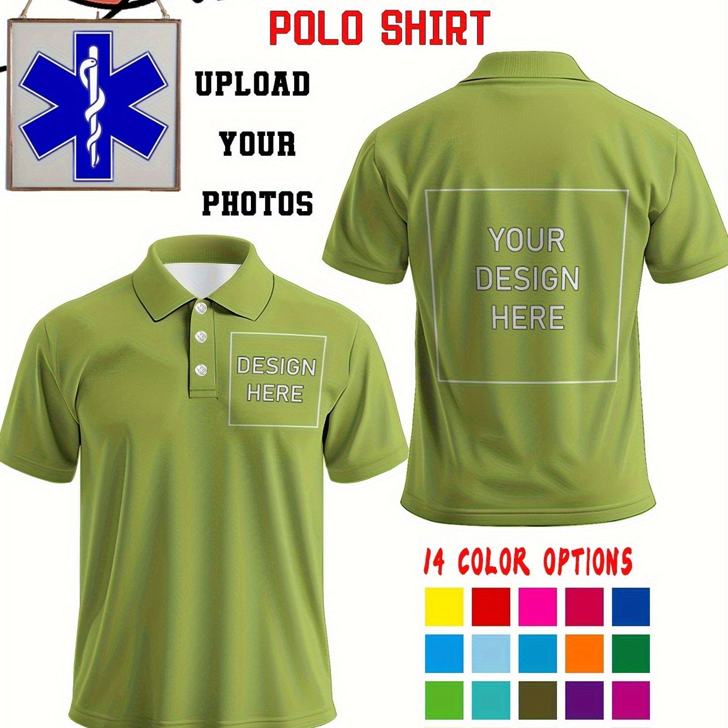 Polo uni personnalisée du S au 2XL