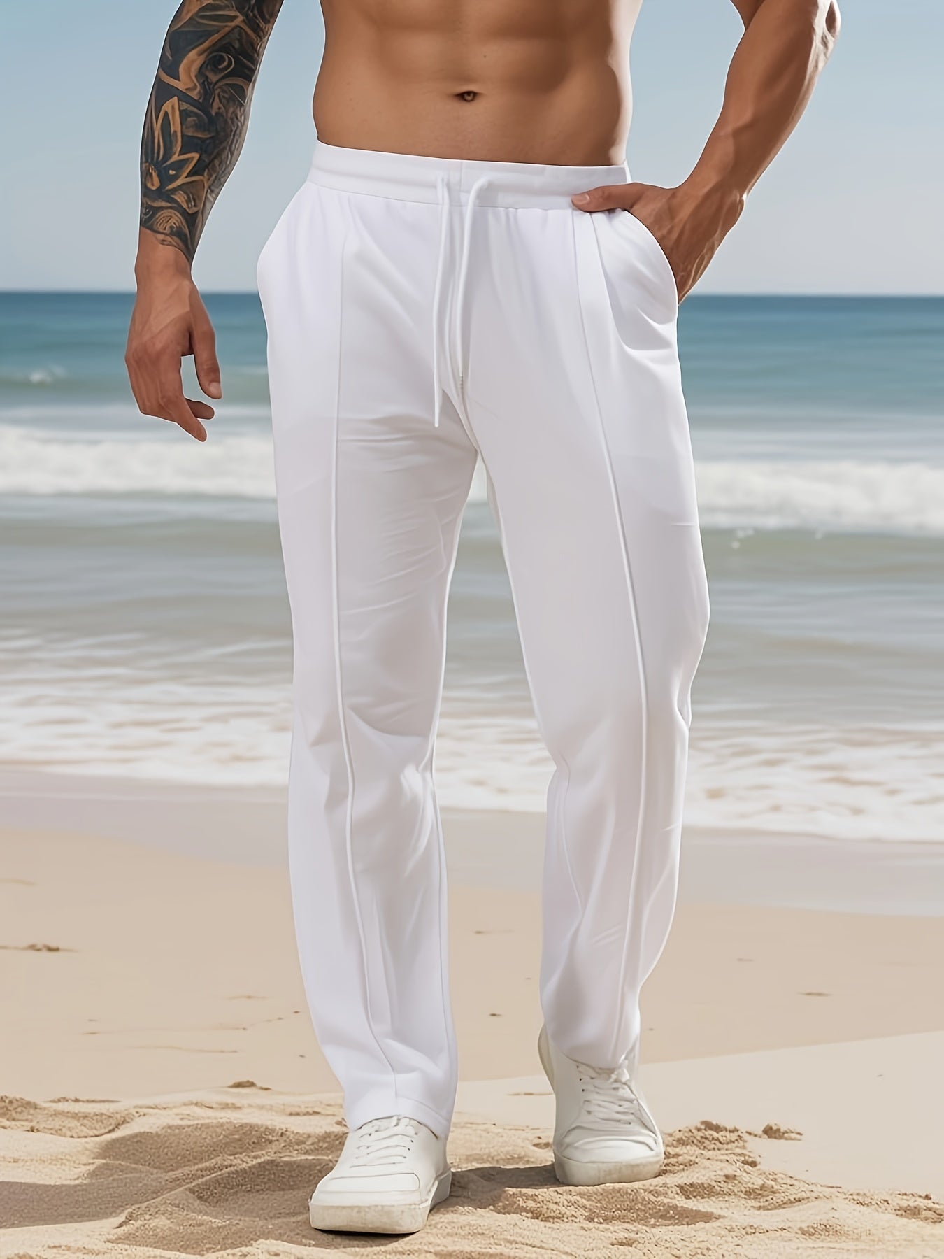 Pantalon en lin du S au 2XL MAEJORKEN