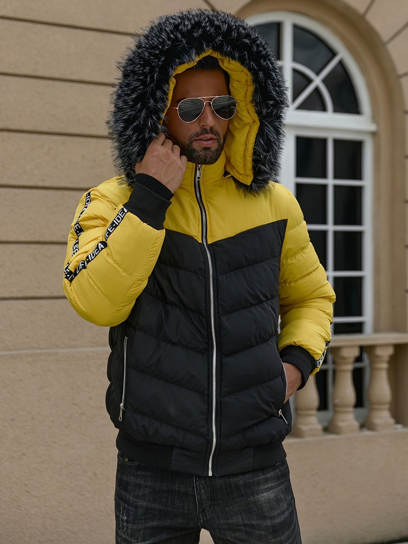 Blouson à capuche grande taille avec doublure du 2XL au 7XL