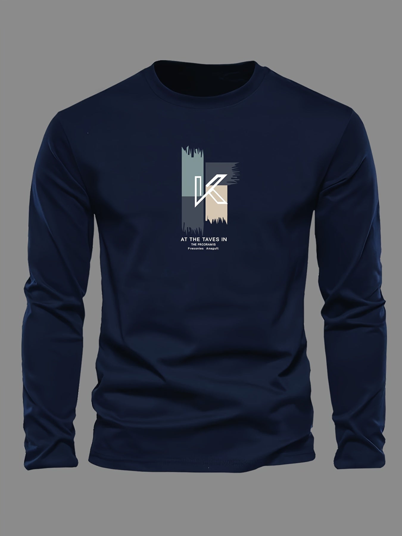 Lot de 3 t-shirts à manches longues 100% coton col rond du XS au 2XL