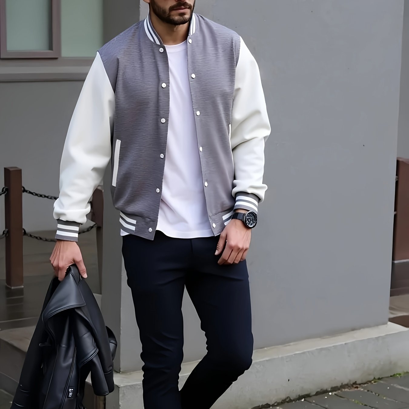 Veste de baseball avec poche du S au 3XL