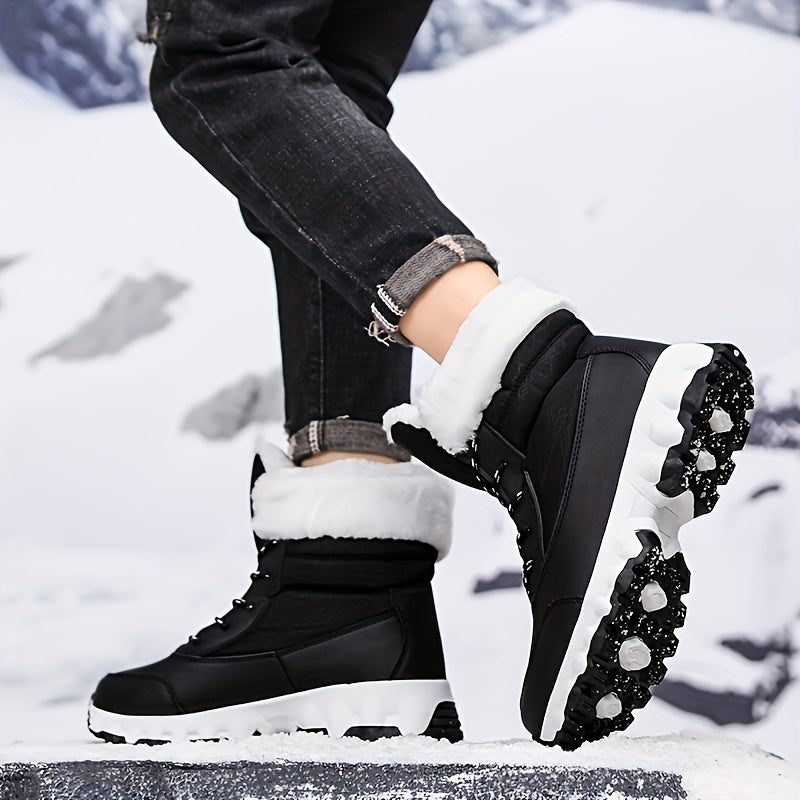 Bottes d hiver pour hommes et femmes avec col en fourrure du 35 au 44,5 MAEJORKEN