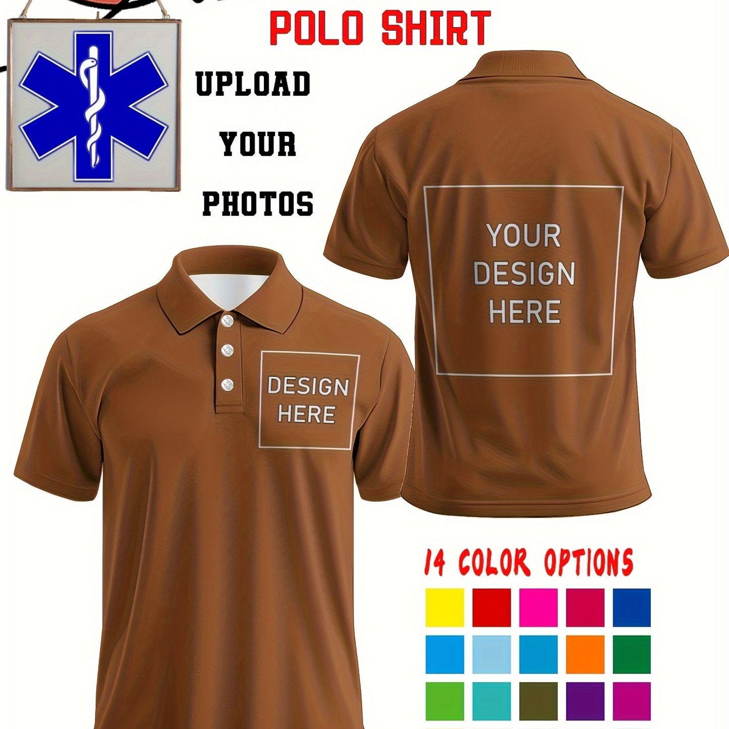 Polo uni personnalisée du S au 2XL