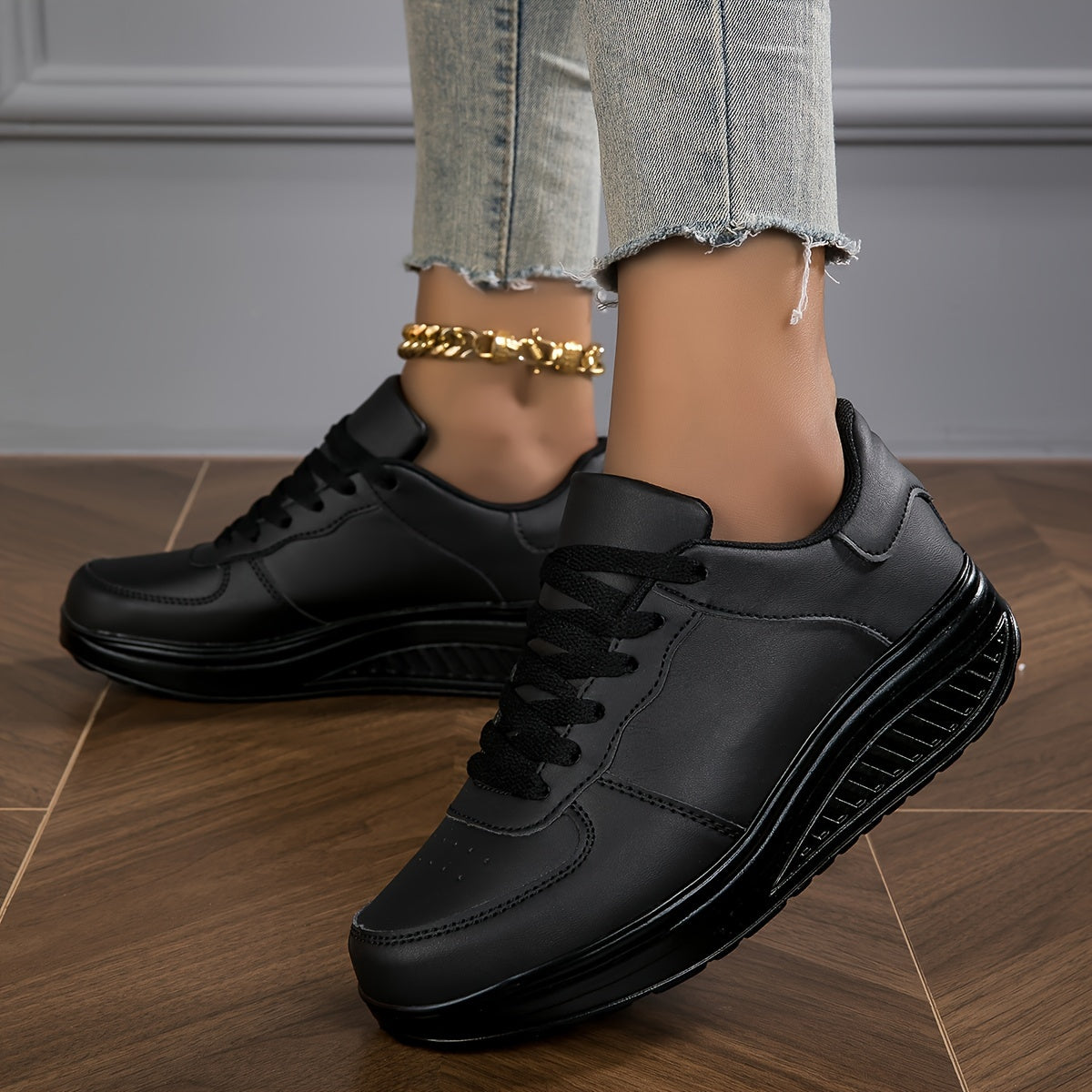 Baskets compensées à la mode confortables du 33,5 au 40