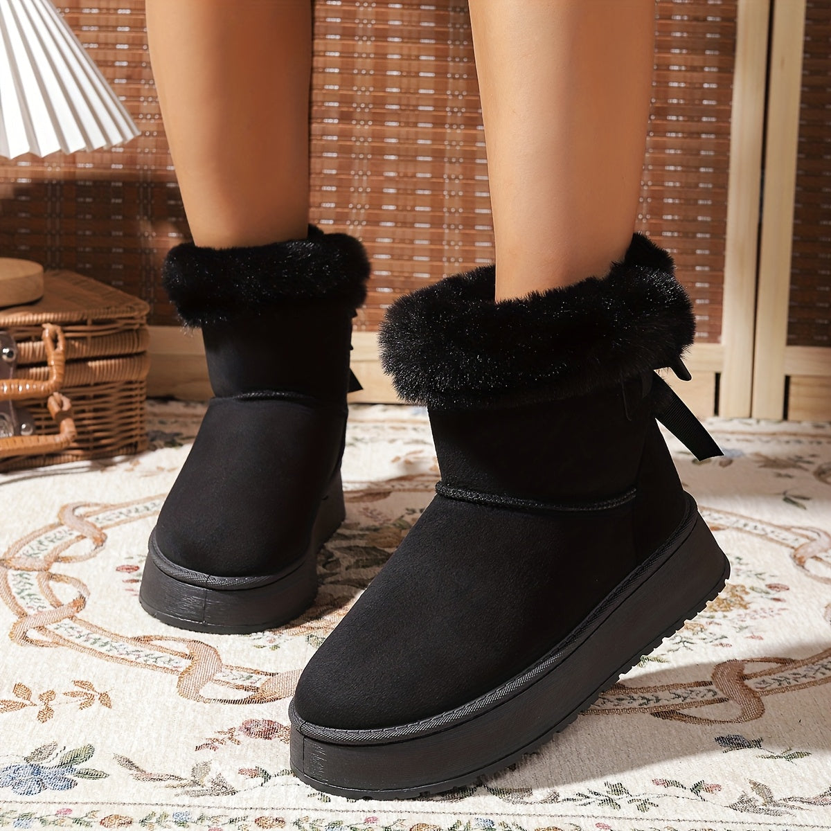 Bottes d hiver à enfiler confortables doublées de polaire du 35,5 au 40 MAEJORKEN