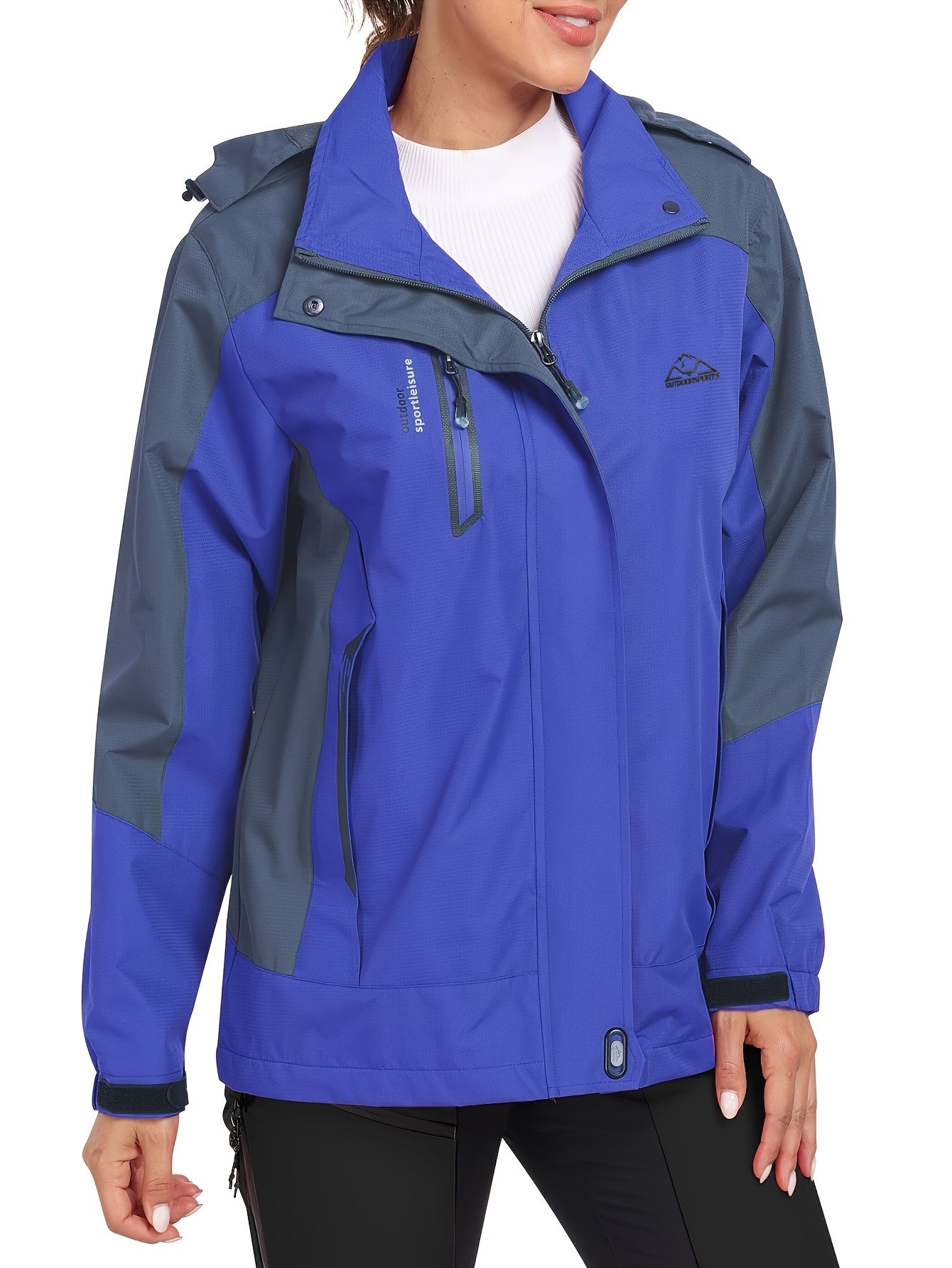 Veste d extérieur coupe-vent avec visière à capuche du S au 2XL MAEJORKEN