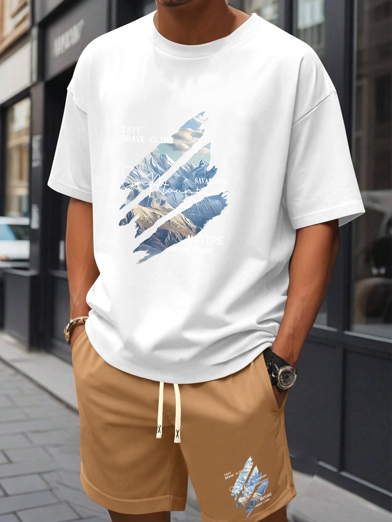 Ensemble t-shirt et short décontractée du S au 2XL