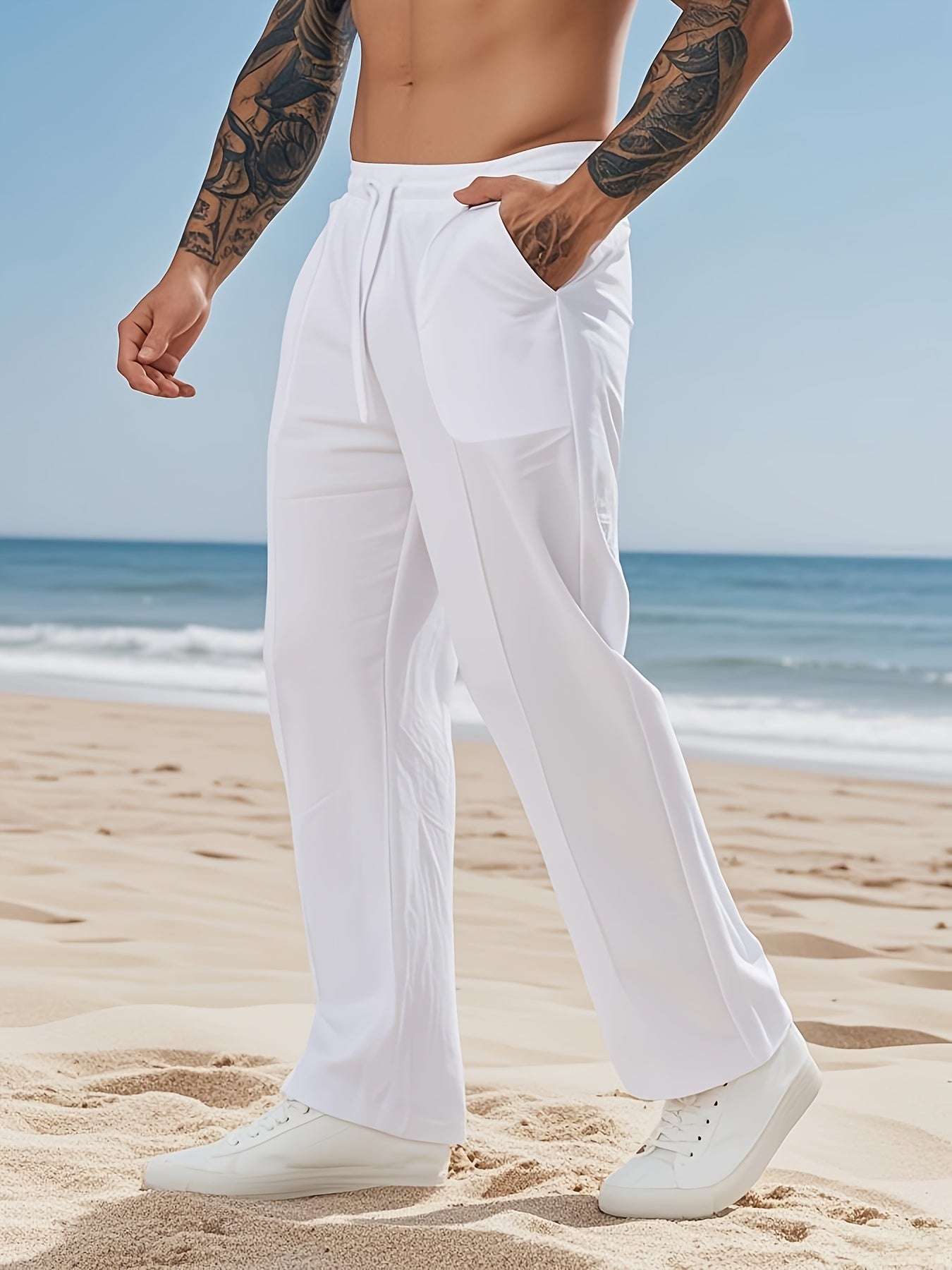 Pantalon en lin du S au 2XL MAEJORKEN