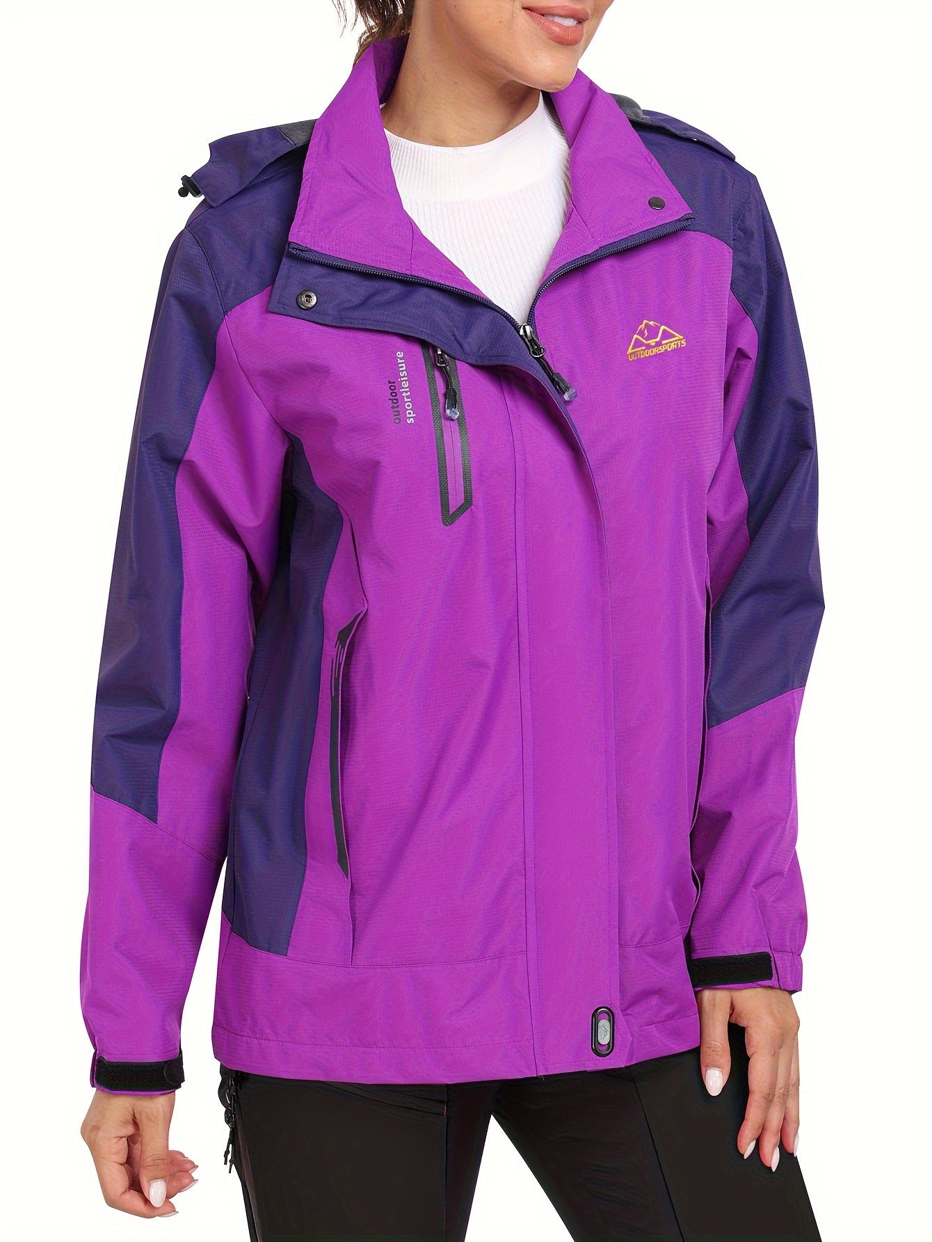 Veste d extérieur coupe-vent avec visière à capuche du S au 2XL MAEJORKEN