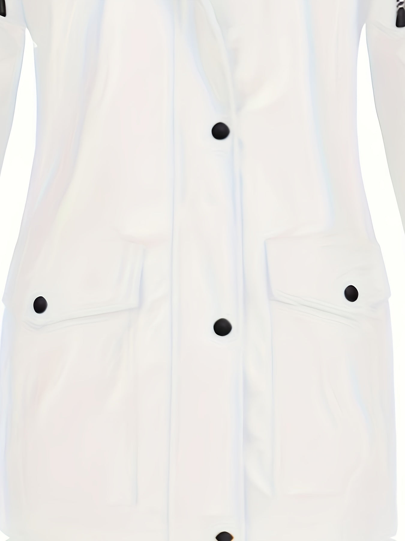Veste longue à capuche rayée coupe vent femmes du 0XL au 5XL