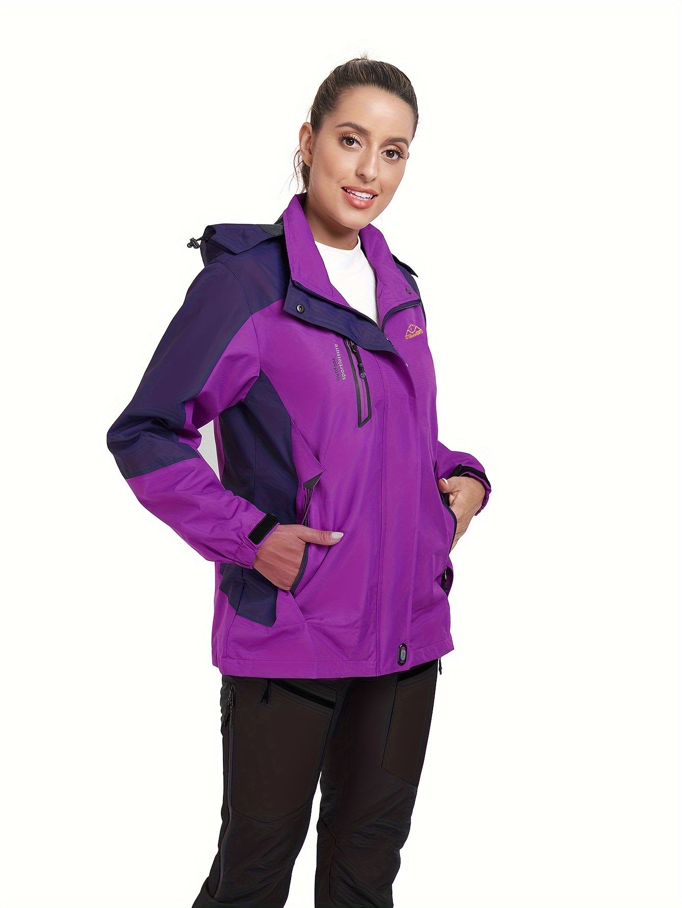 Veste d extérieur coupe-vent avec visière à capuche du S au 2XL MAEJORKEN