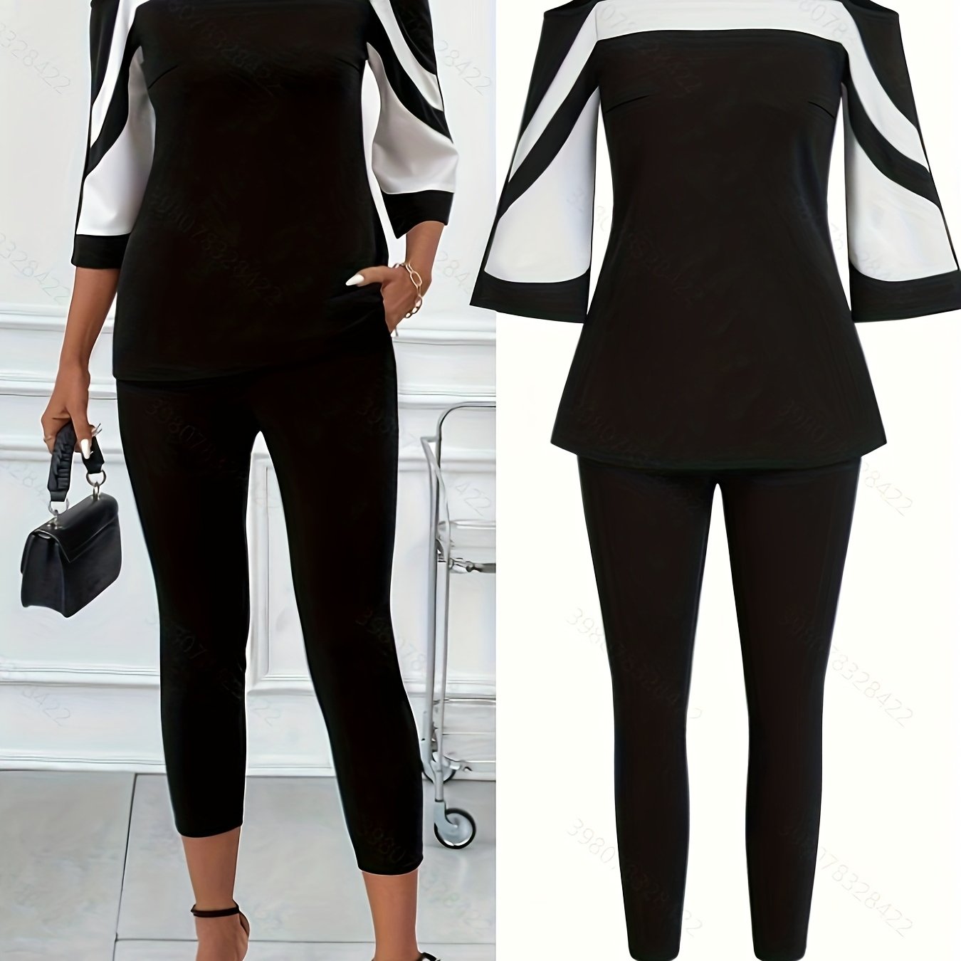 Ensemble tailleur et pantalon élégant du S au 2XL