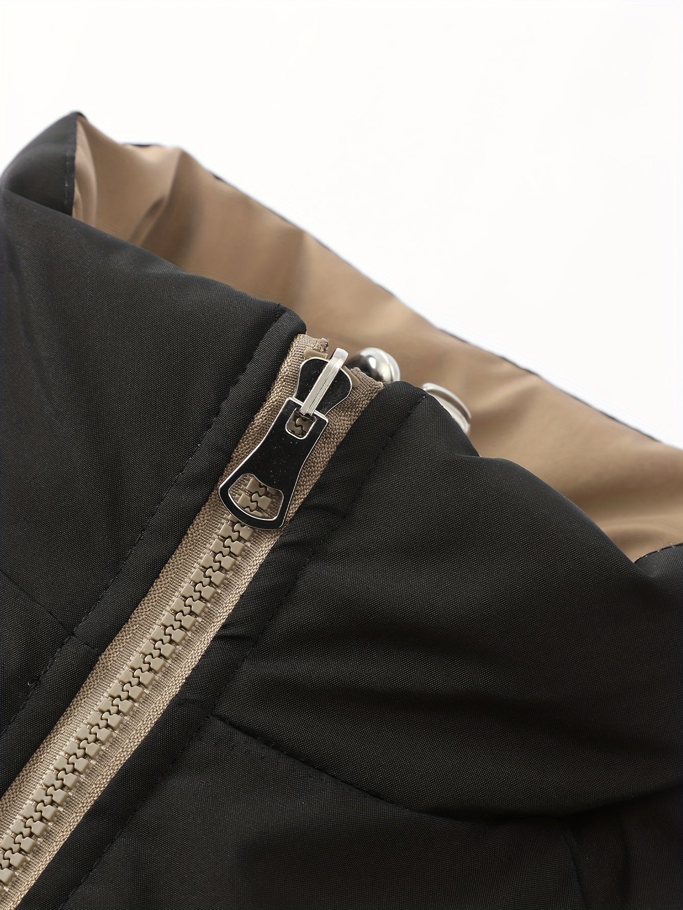 Blouson chaud réversible dotée de fermetures éclair de poignets élastiques et de poches inclinées du S au 3XL MAEJORKEN