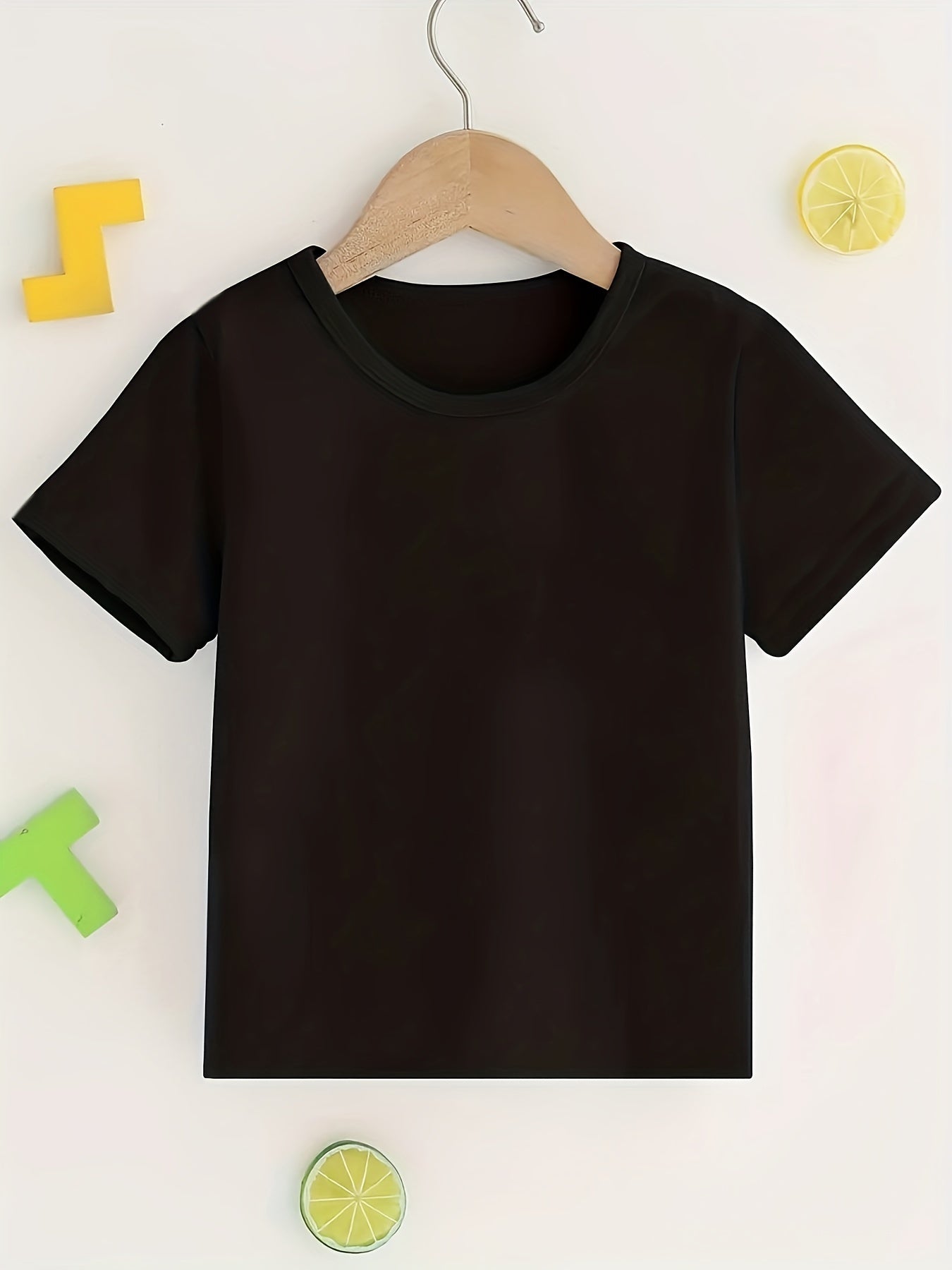 T-shirt uni fille du 1 an au 8 ans