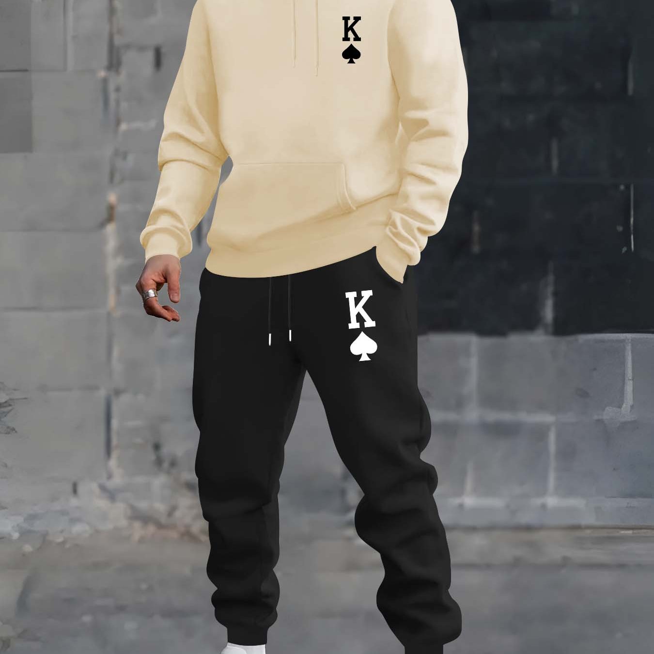 Ensemble sweat à capuche et pantalon de survêtement pour hommes du S au 2XL MAEJORKEN