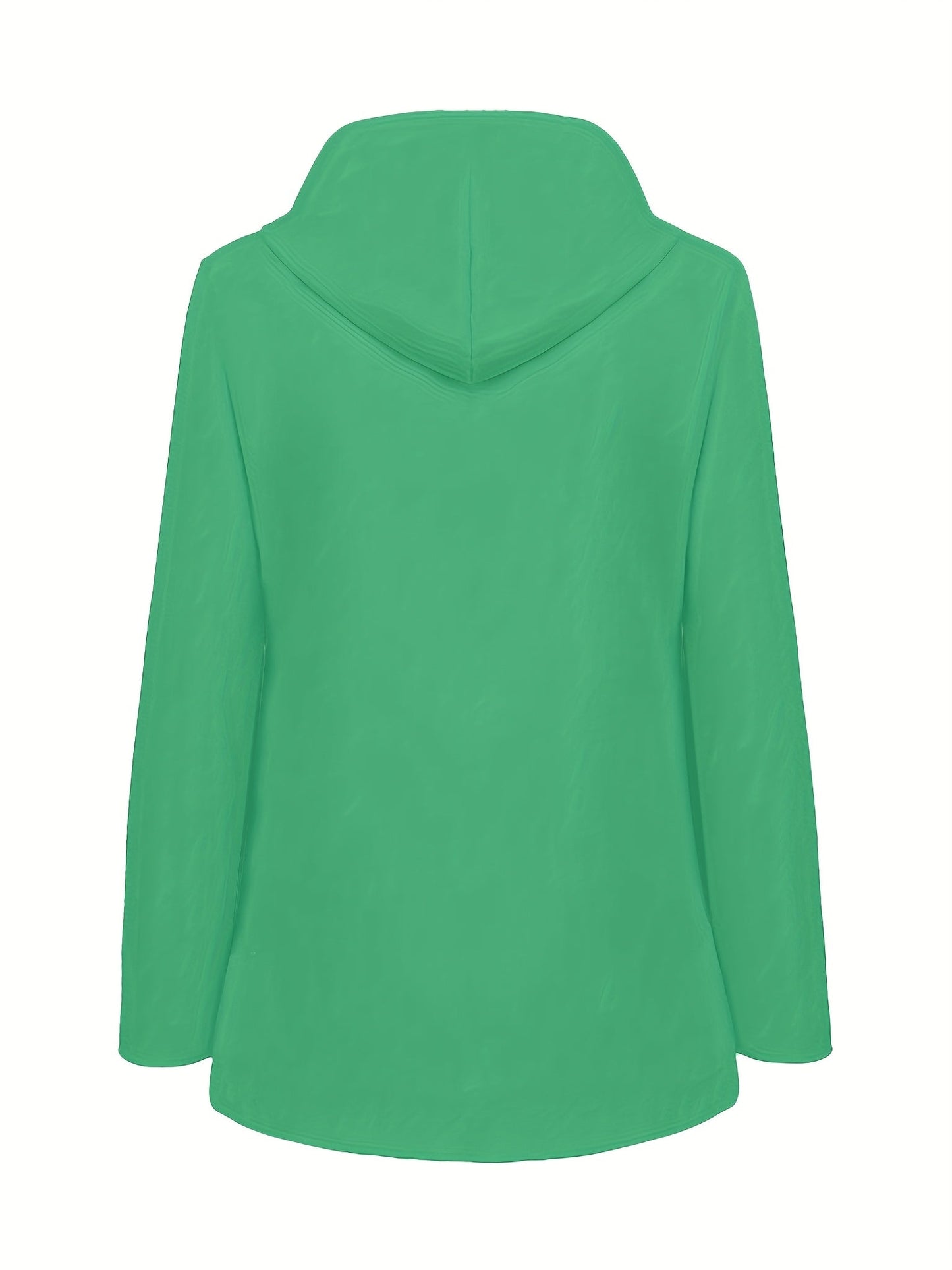 Veste longue à capuche rayée coupe vent femmes du 0XL au 5XL MAEJORKEN