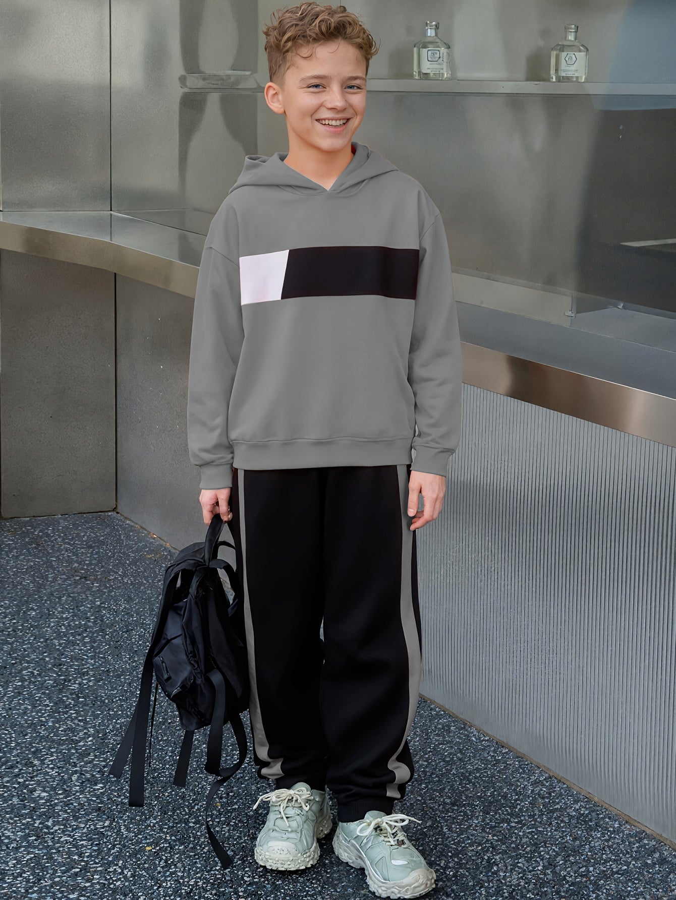 Ensemble 2 pièces sweat à capuche et pantalon de survêtement garçons du 8 au 14 ans MAEJORKEN
