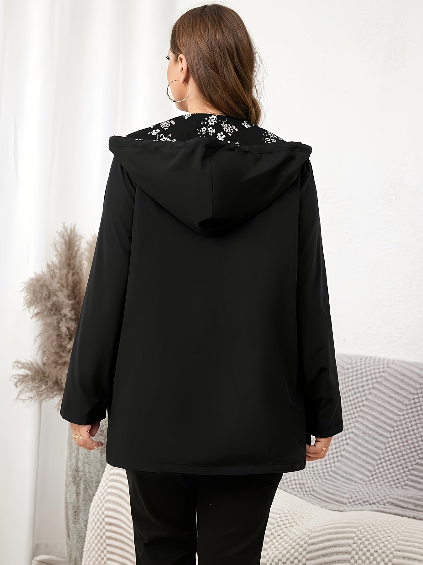 Manteau réversible à fermeture éclair grande taille du 0XL au 5XL