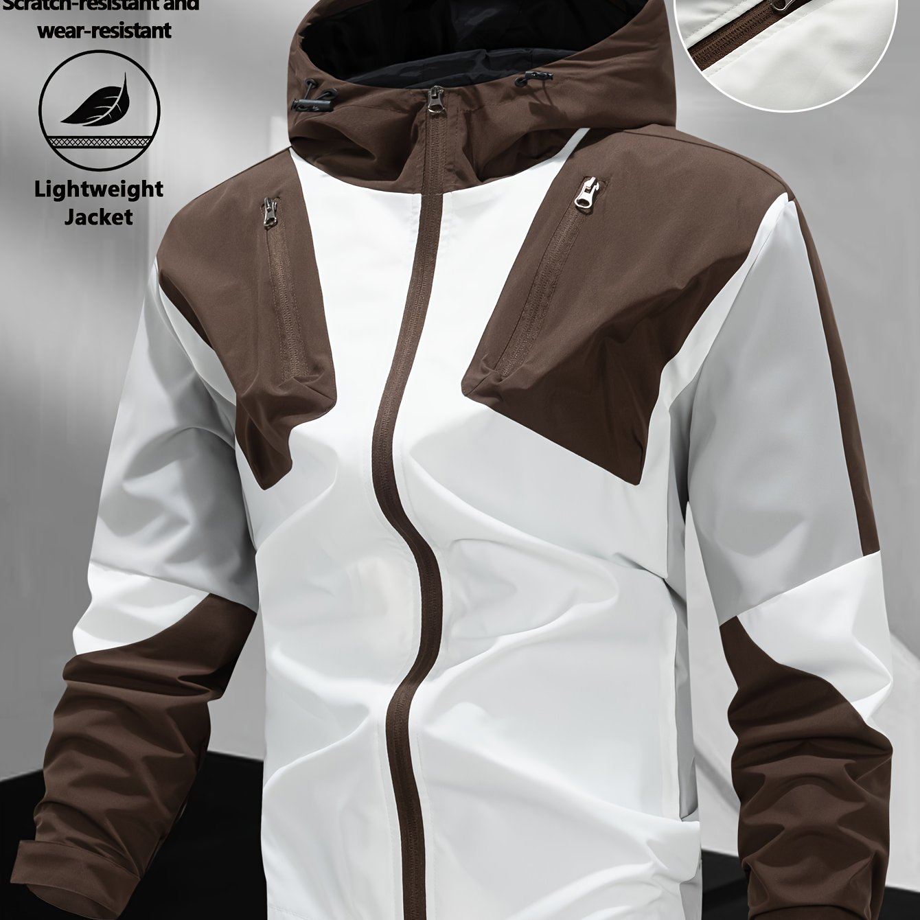 Veste coupe vent avec fermeture à glissière du XS au 2XL MAEJORKEN