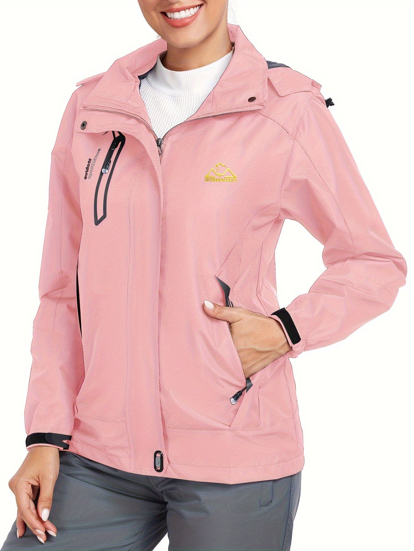 Veste d extérieur coupe-vent avec visière à capuche du S au 2XL MAEJORKEN