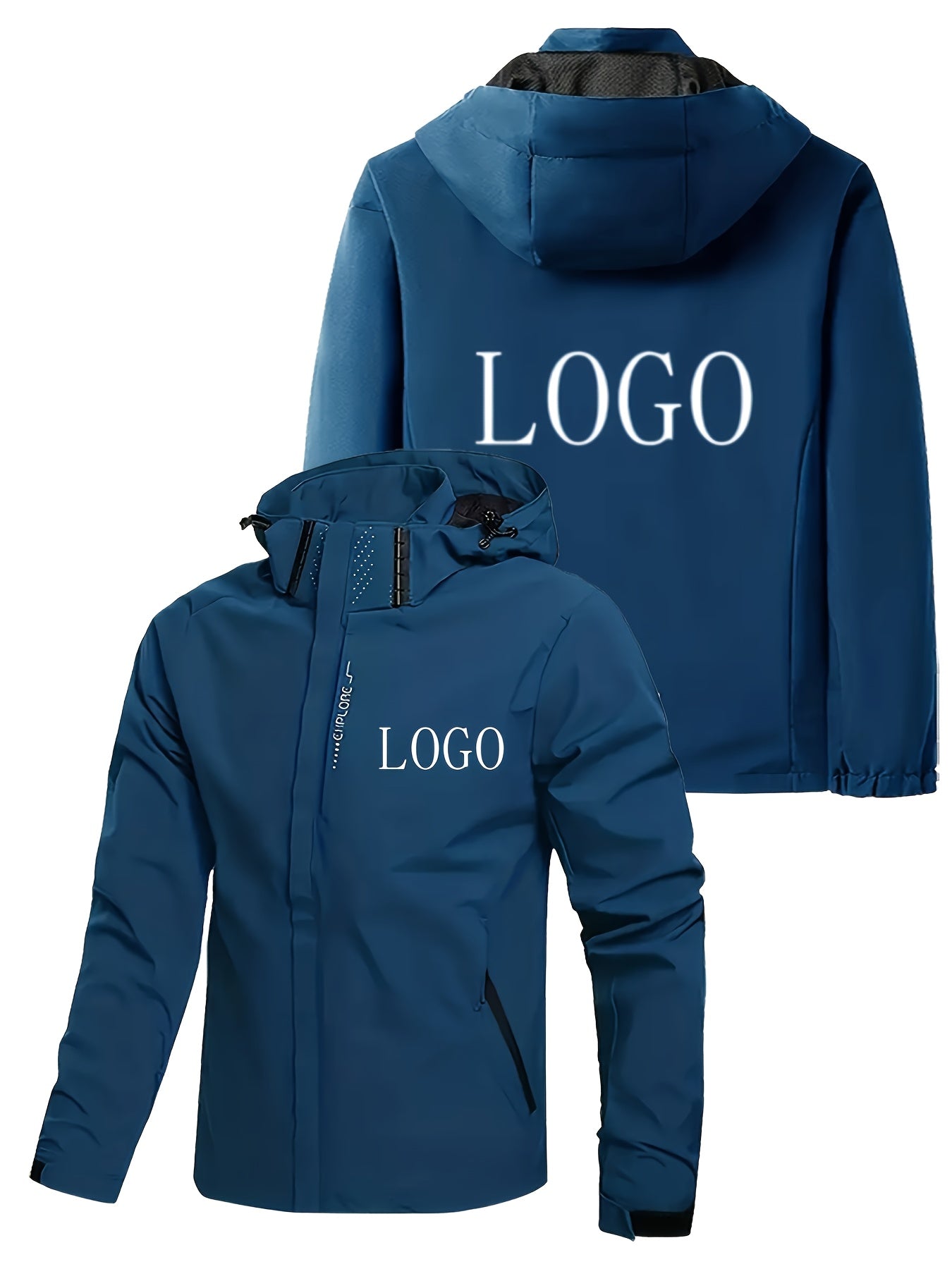 Blouson à capuche logo personnalisé du S au 3XL