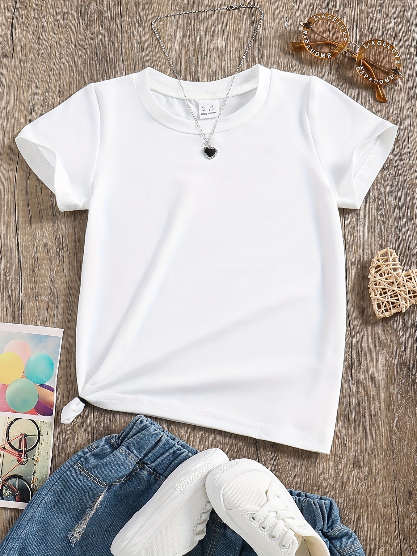 T-shirt blanc garçon du 1 an au 8 ans