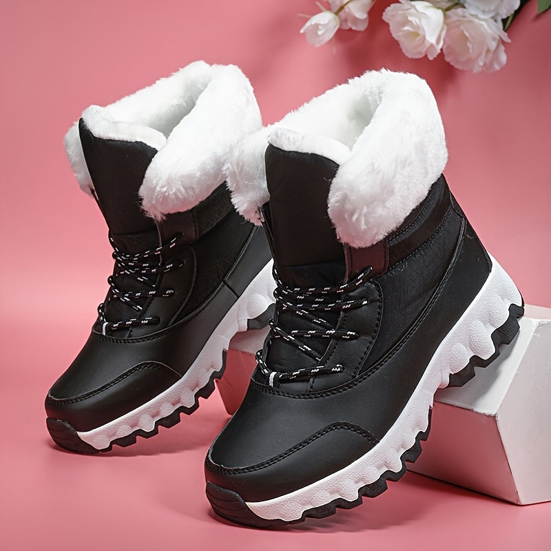 Bottes d hiver pour hommes et femmes avec col en fourrure du 35 au 44,5 MAEJORKEN