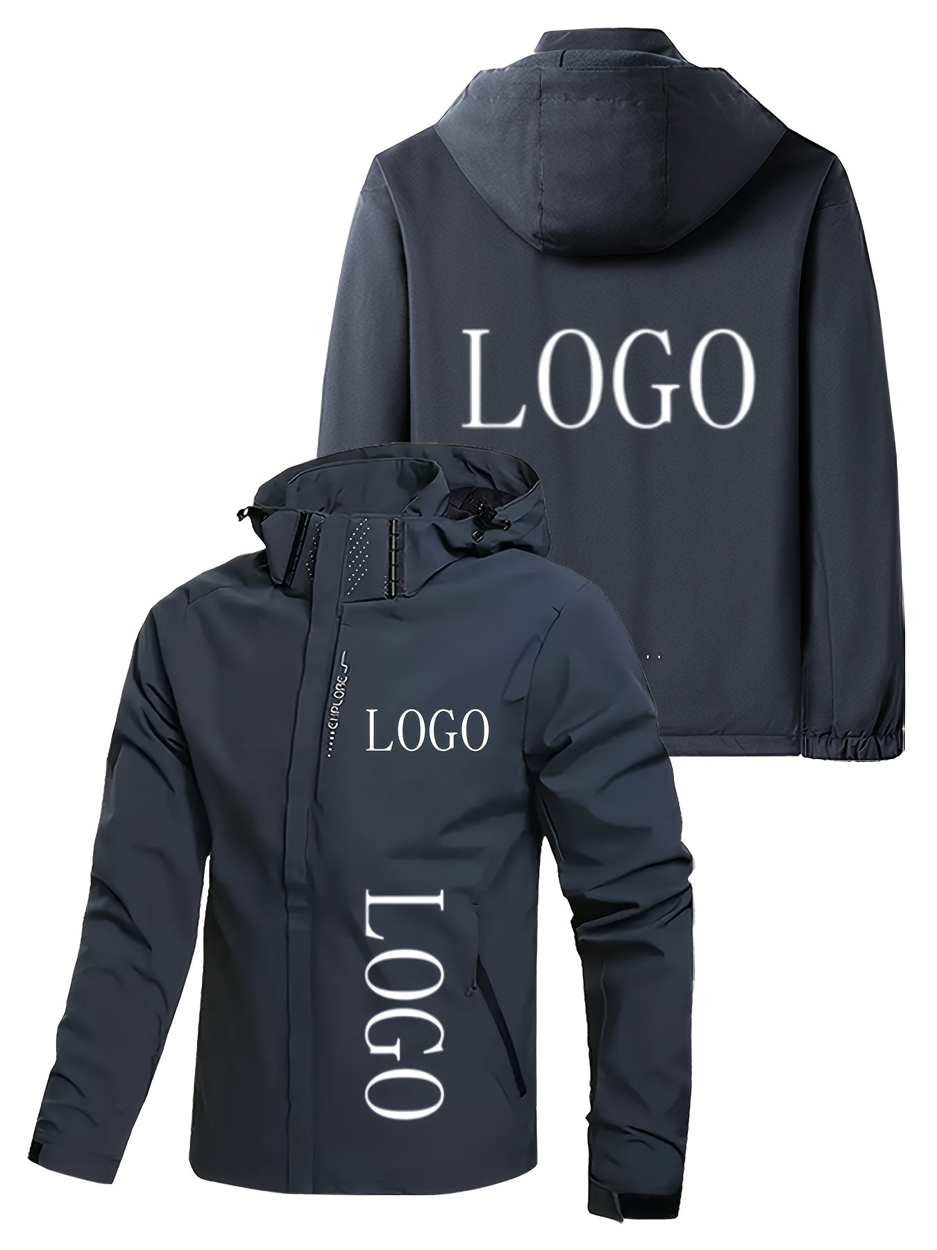 Blouson à capuche logo personnalisé du S au 3XL