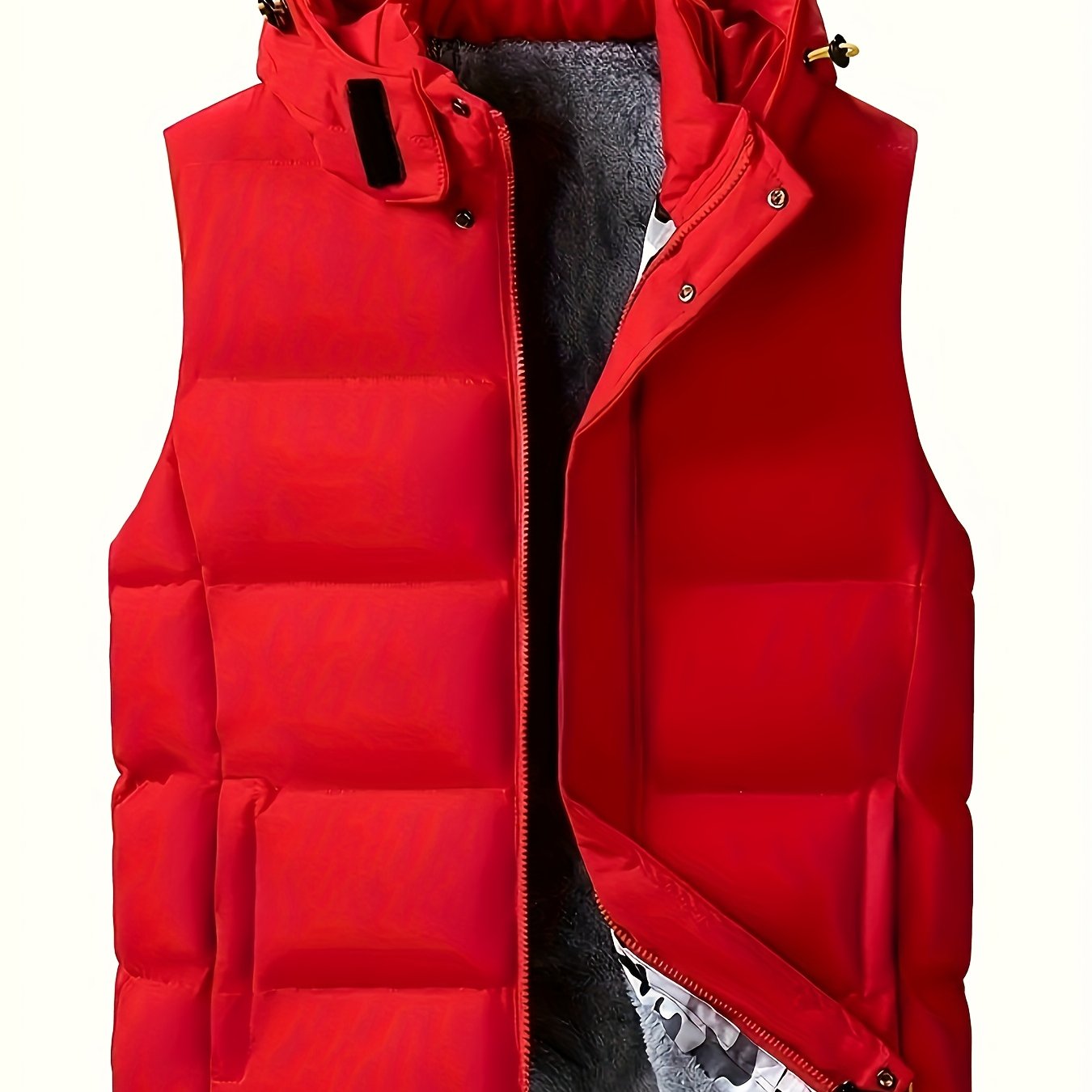 Gilet sans manches à capuche doublé polaire du S au 3XL MAEJORKEN