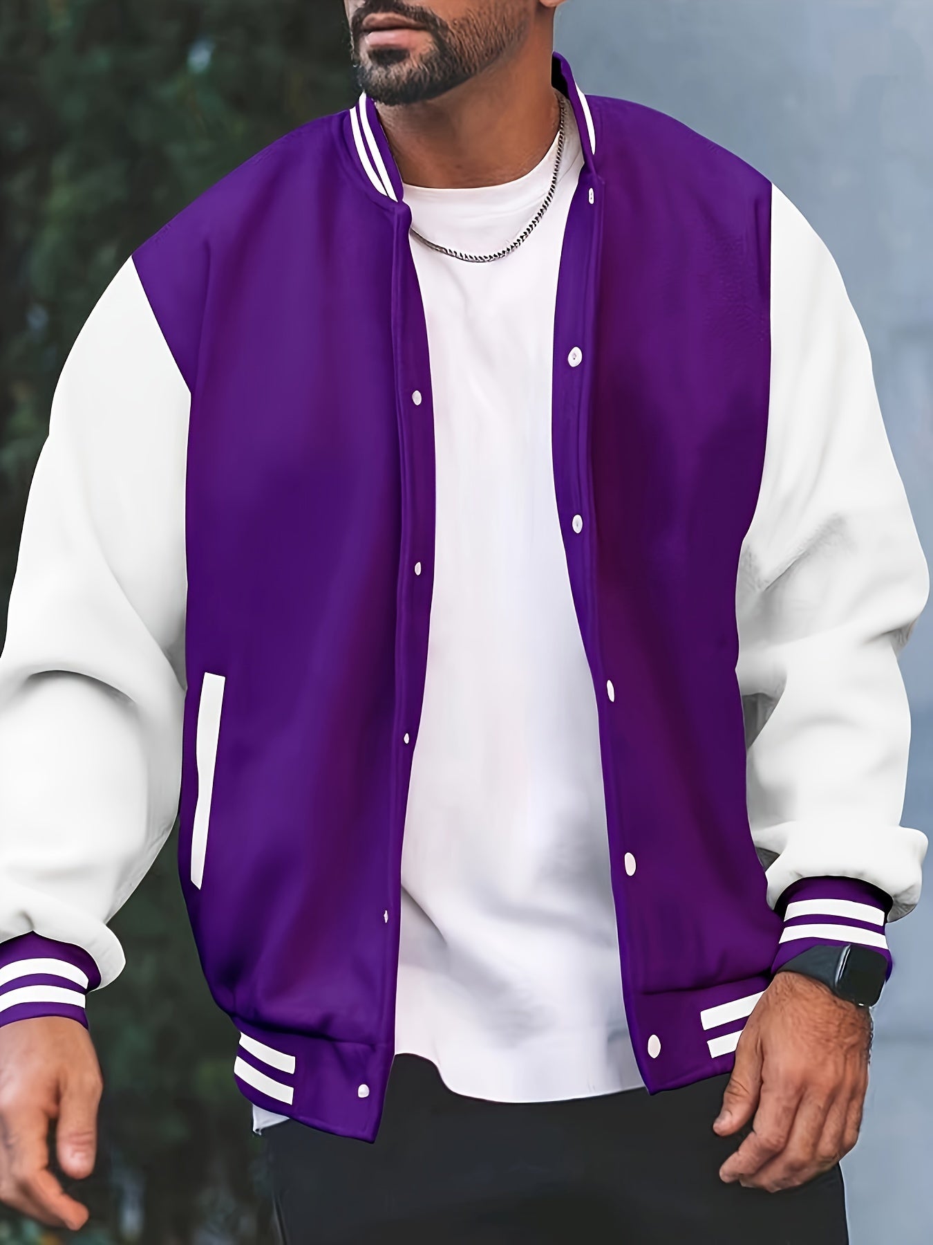 Veste de baseball avec poche du S au 3XL